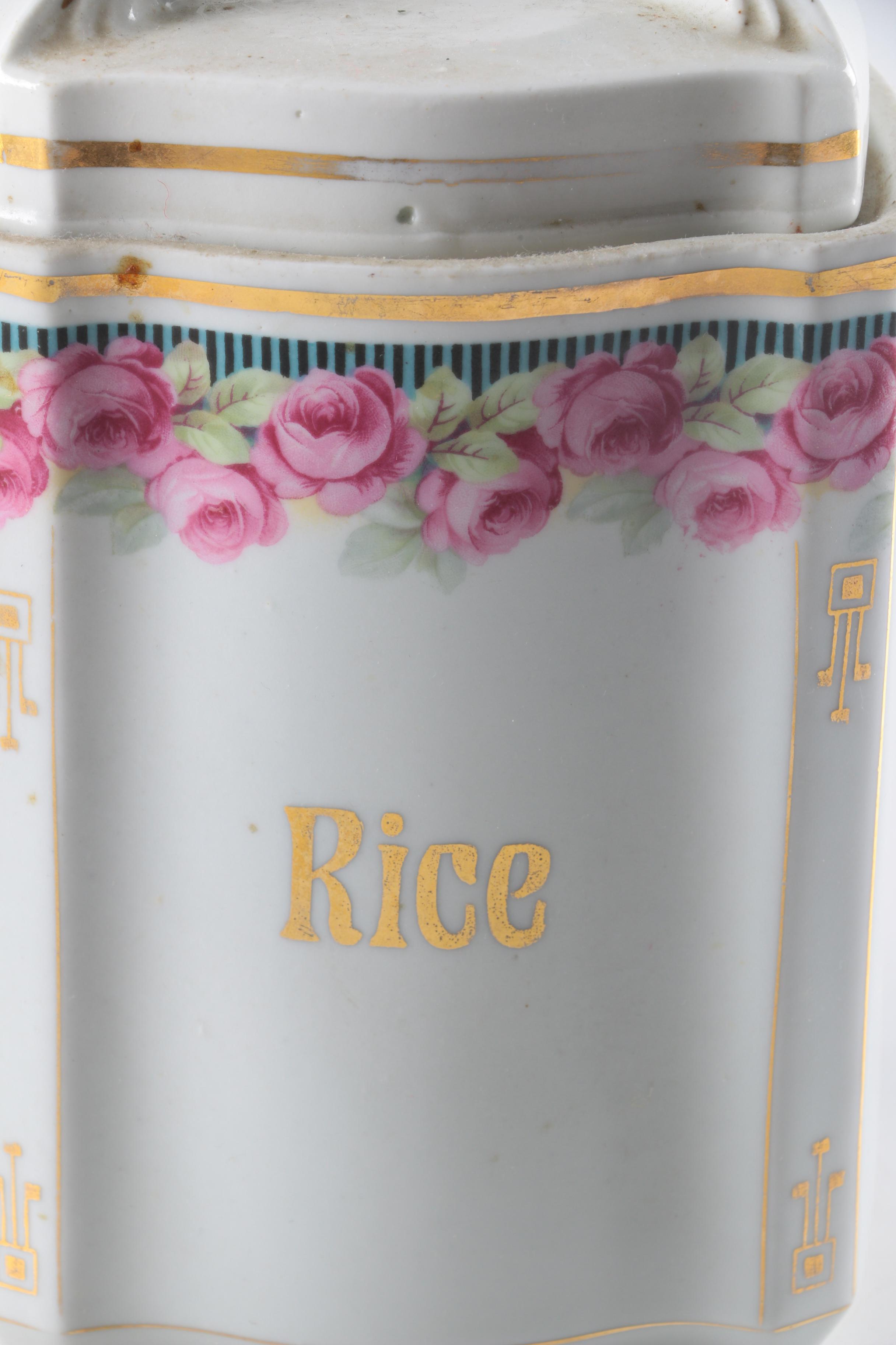 German Ceramic Canister Set