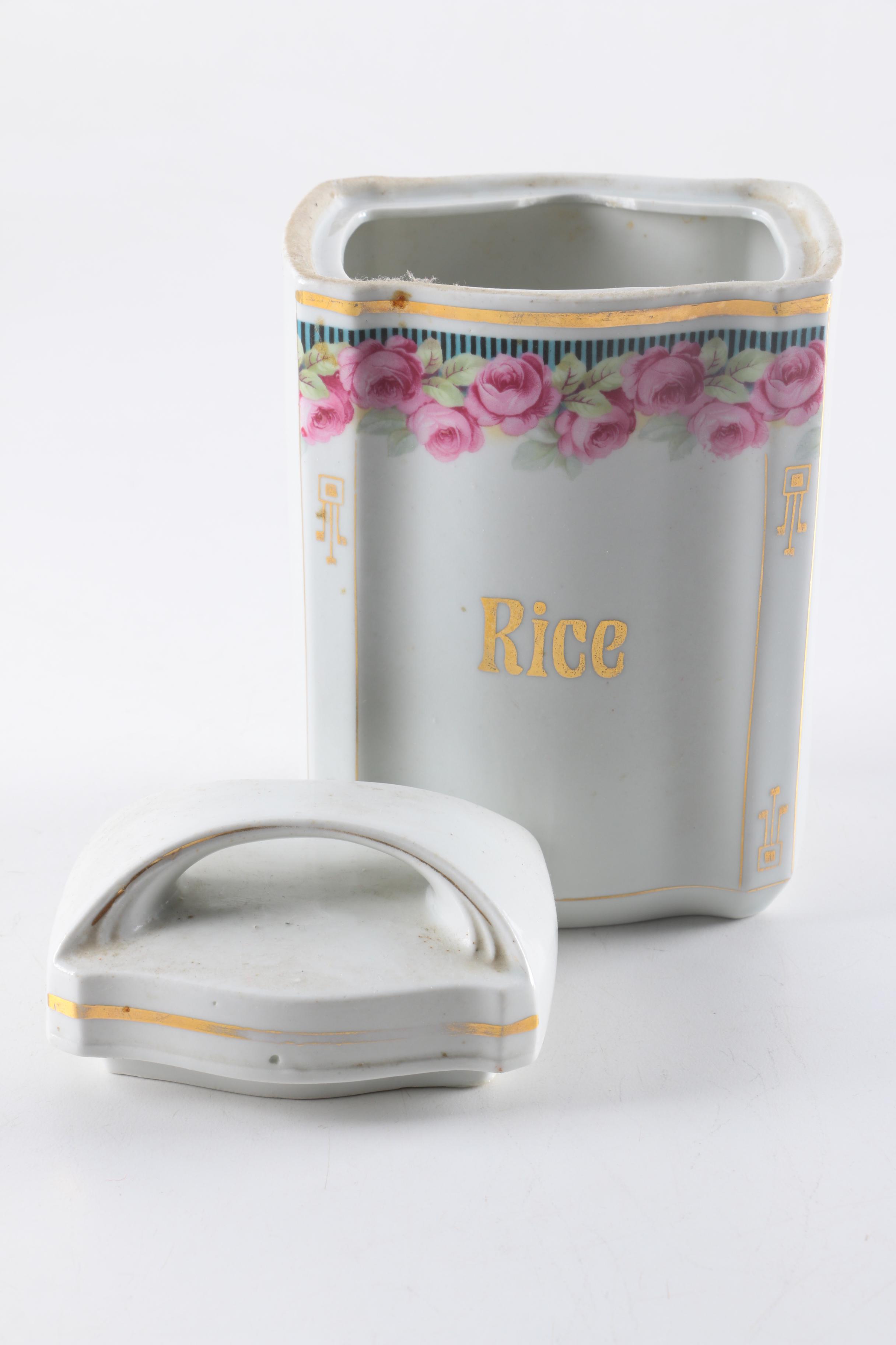 German Ceramic Canister Set