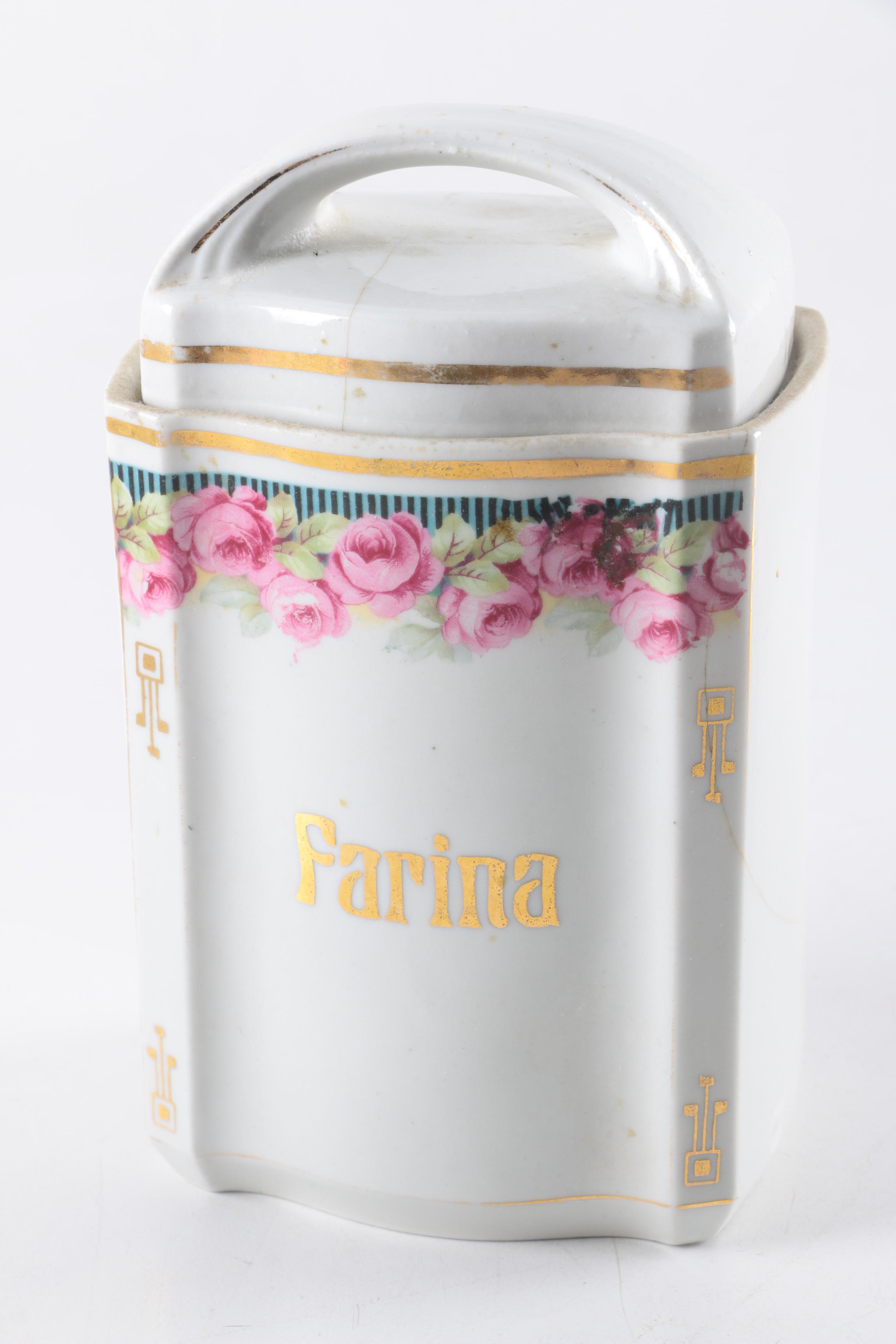 German Ceramic Canister Set