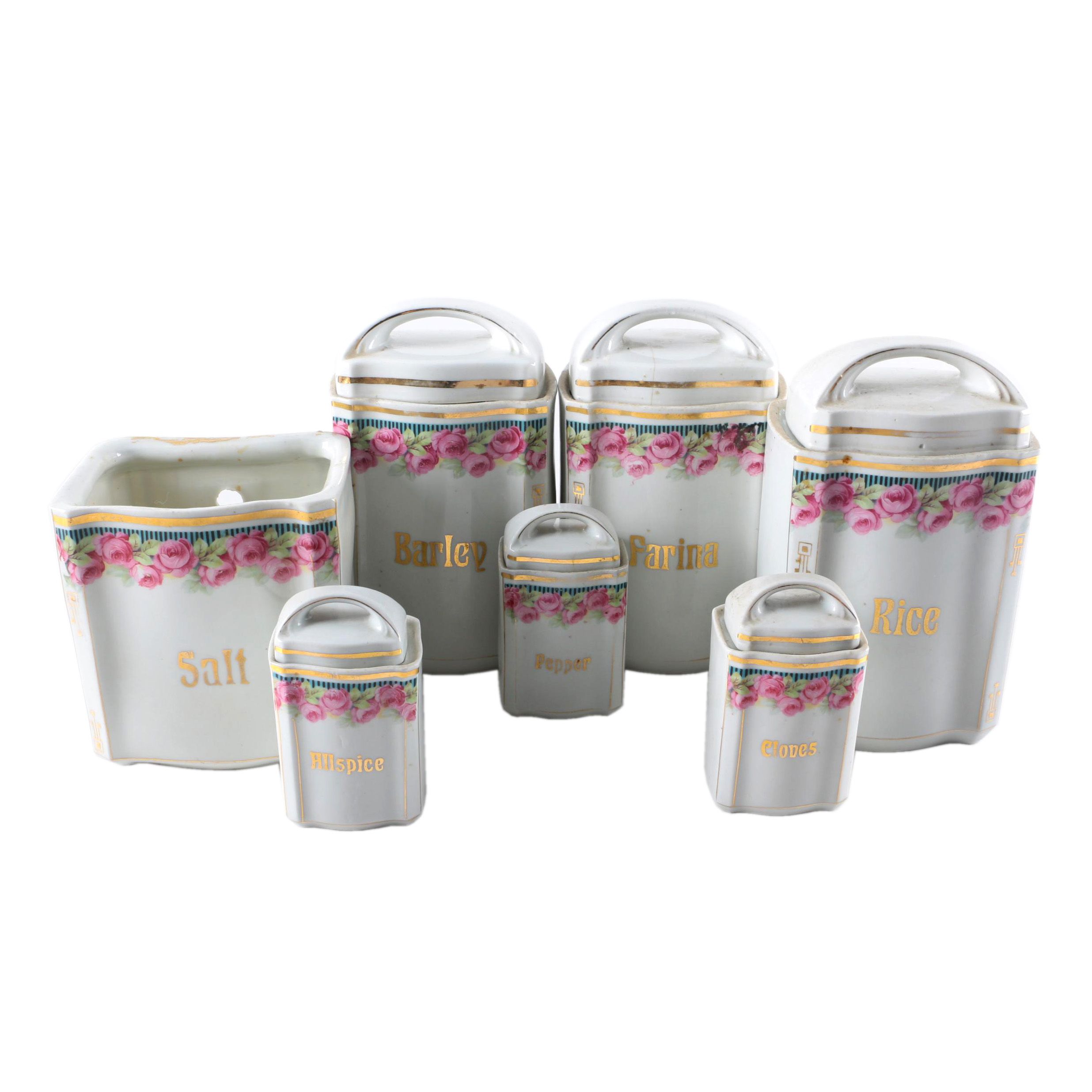 German Ceramic Canister Set