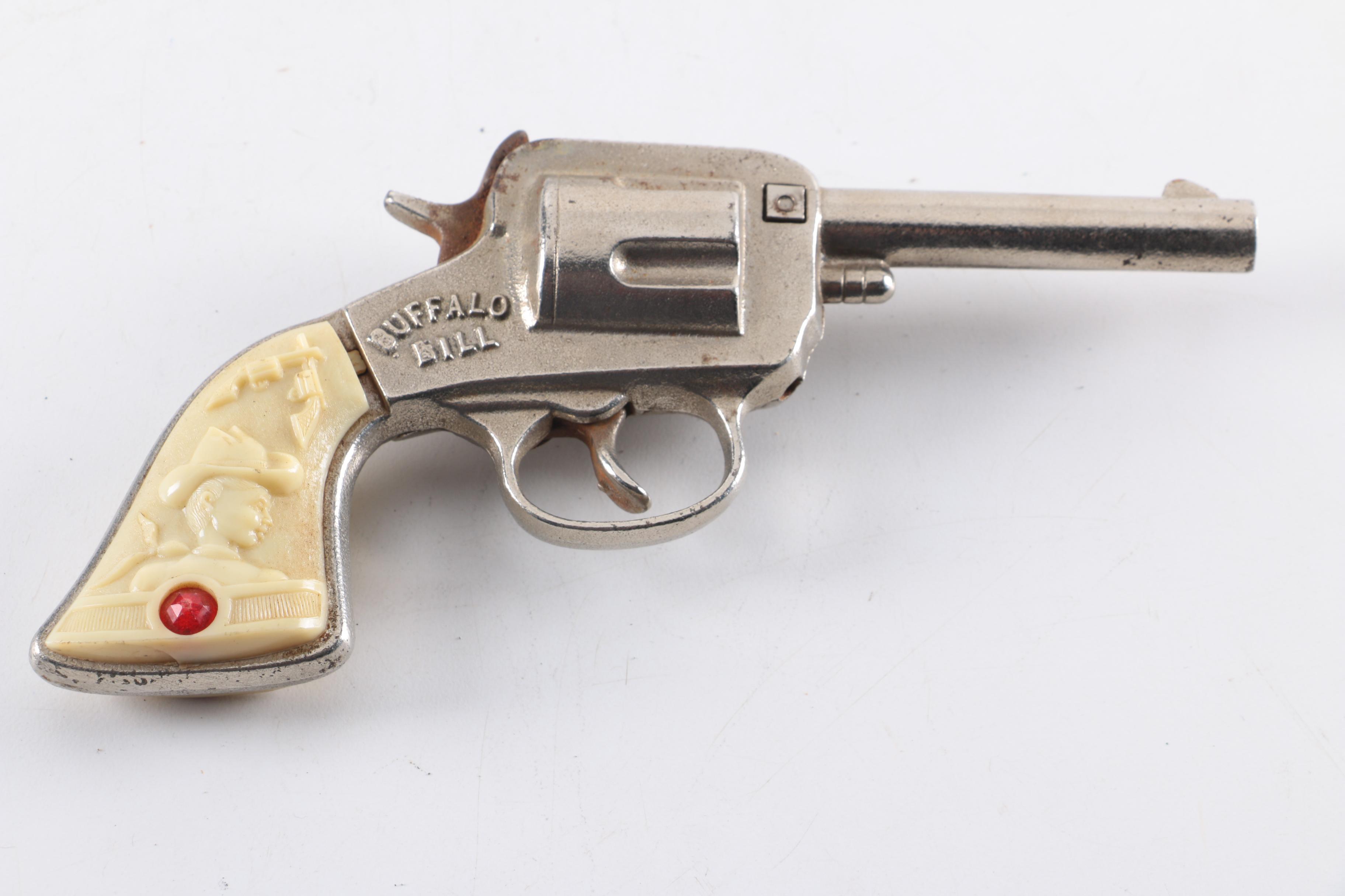 Vintage Toy Guns Featuring "Buffalo Bill" Revolver