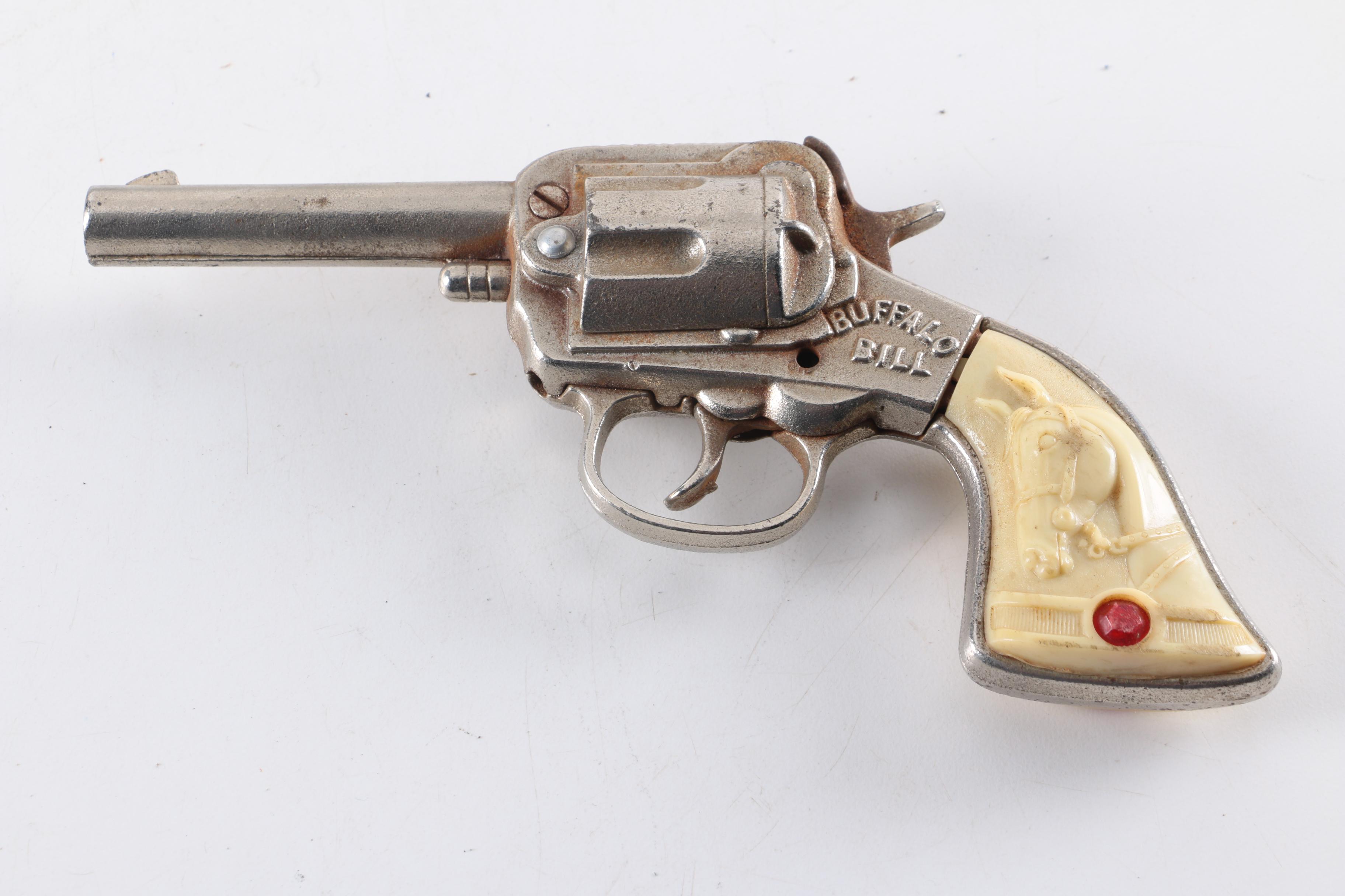 Vintage Toy Guns Featuring "Buffalo Bill" Revolver