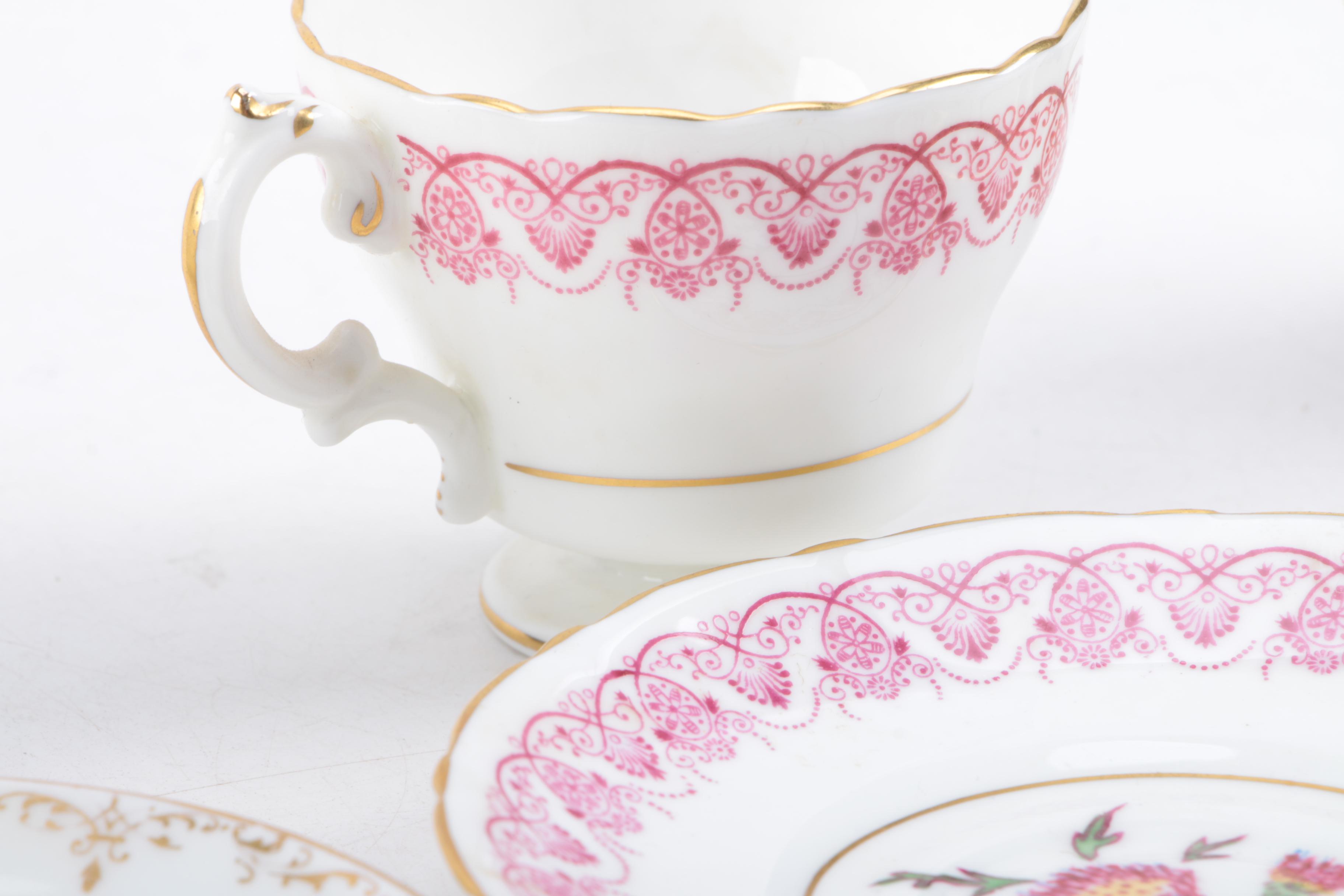 Porcelain Tableware Including Vintage Cauldon