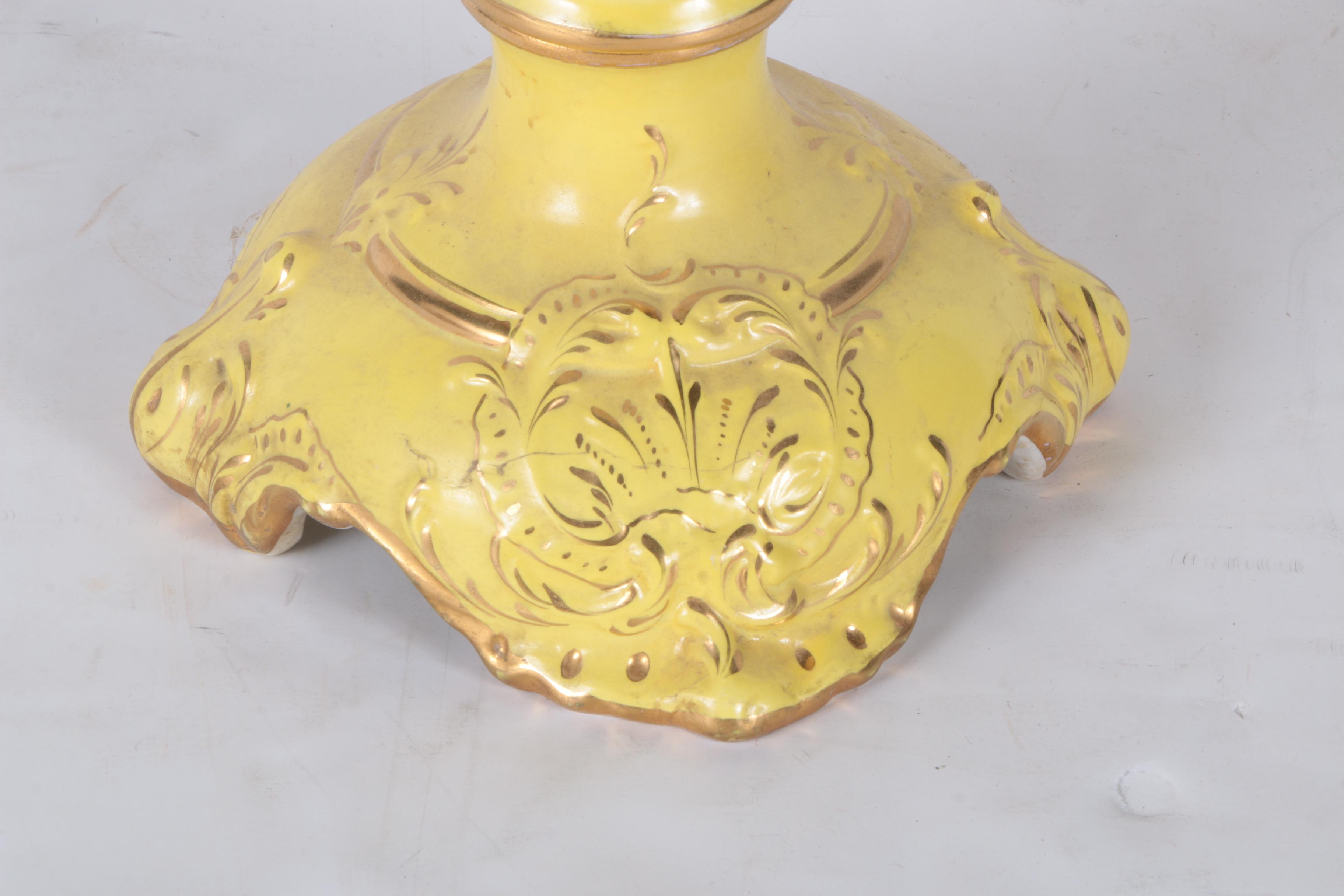 Vintage Sebring Pottery Jardiniere and Pedestal