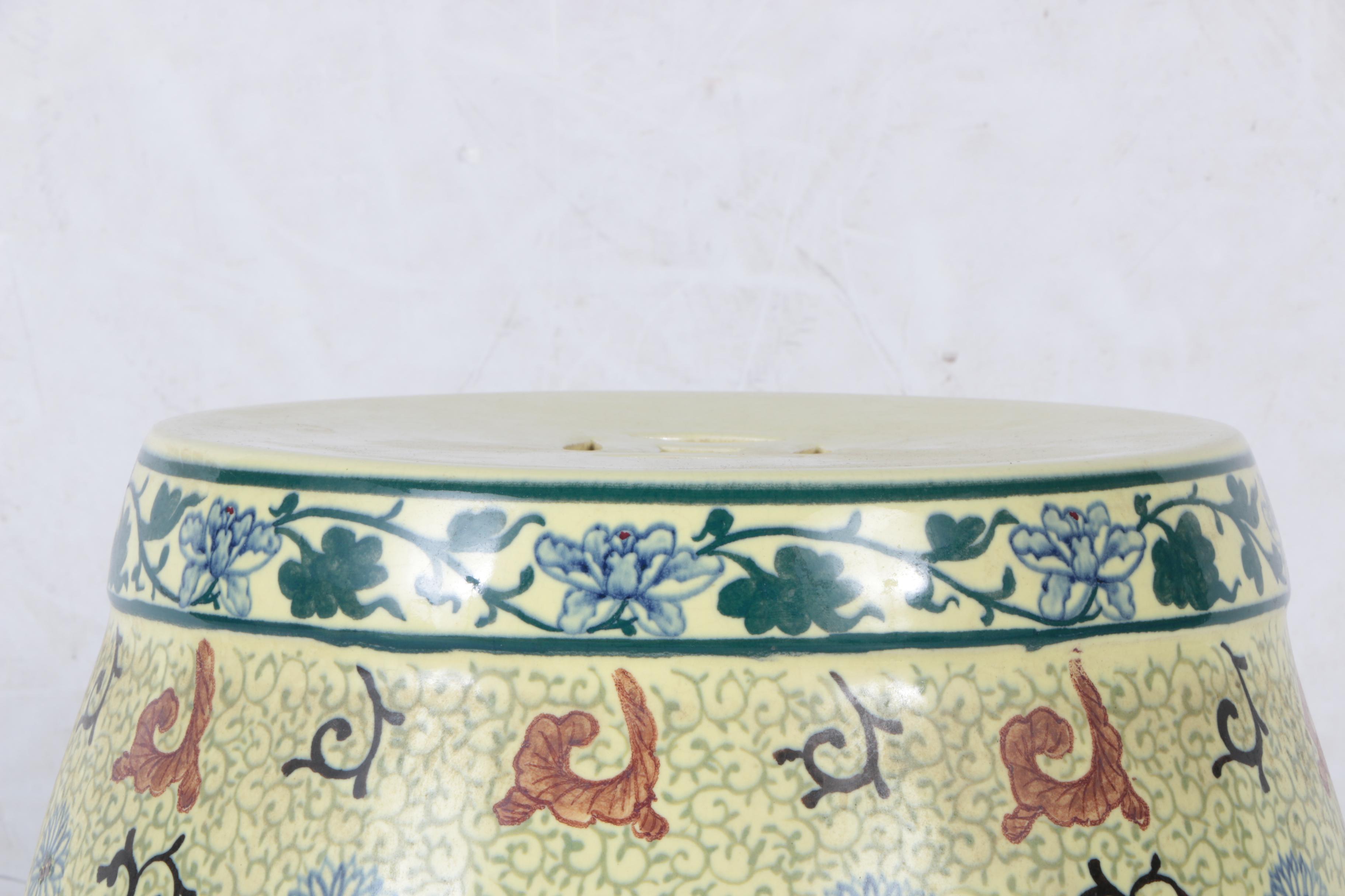 Chinese Ceramic Garden Stool