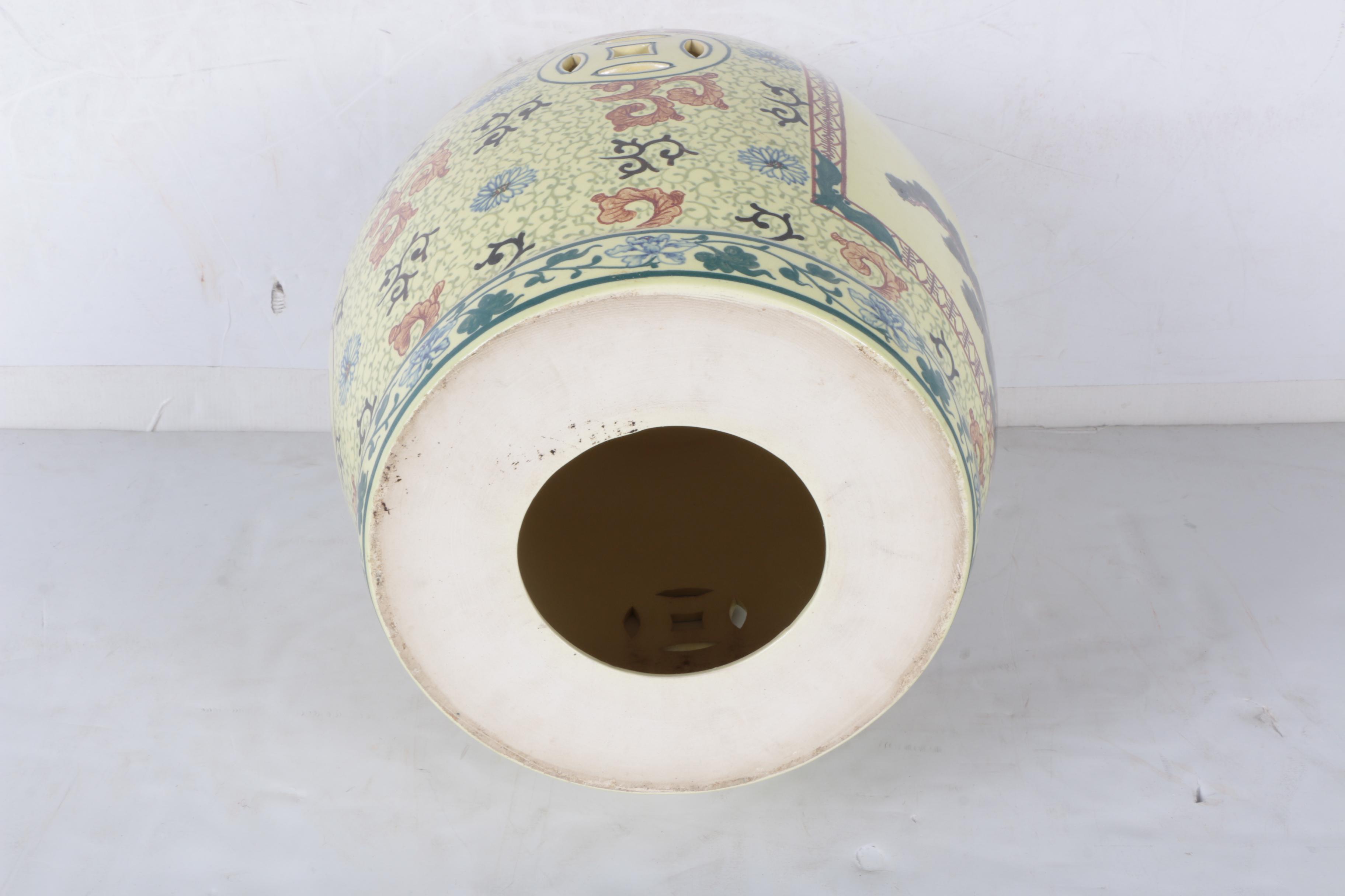 Chinese Ceramic Garden Stool