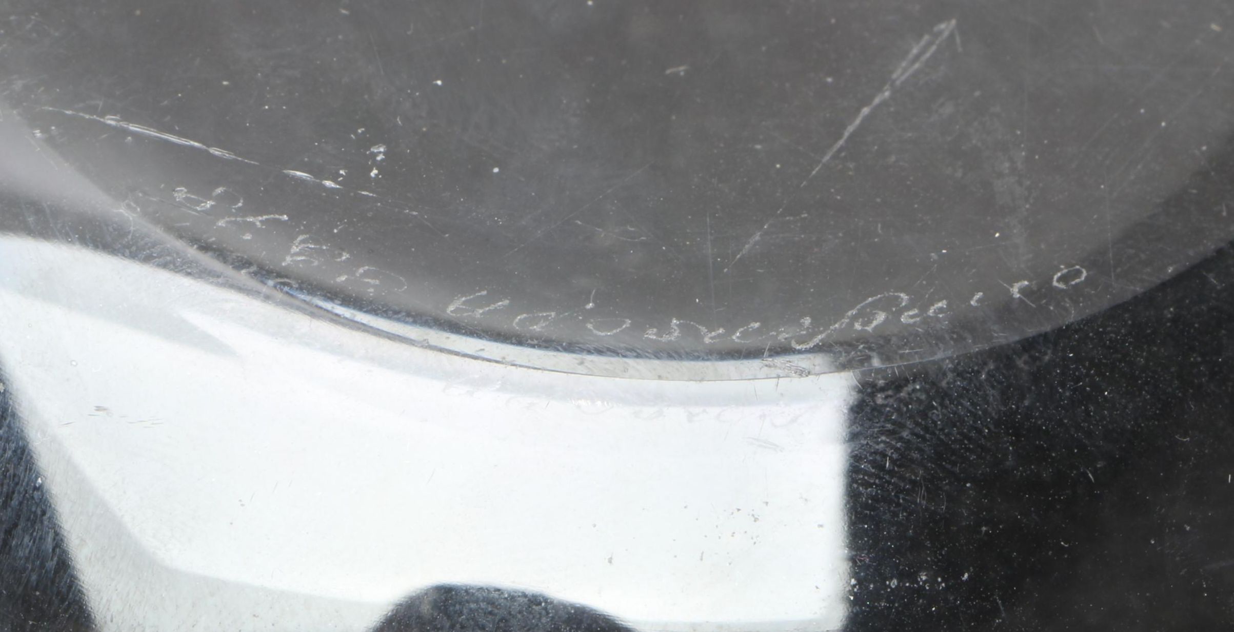 Orrefors Ash Receiver with Waterford Crystal Plate