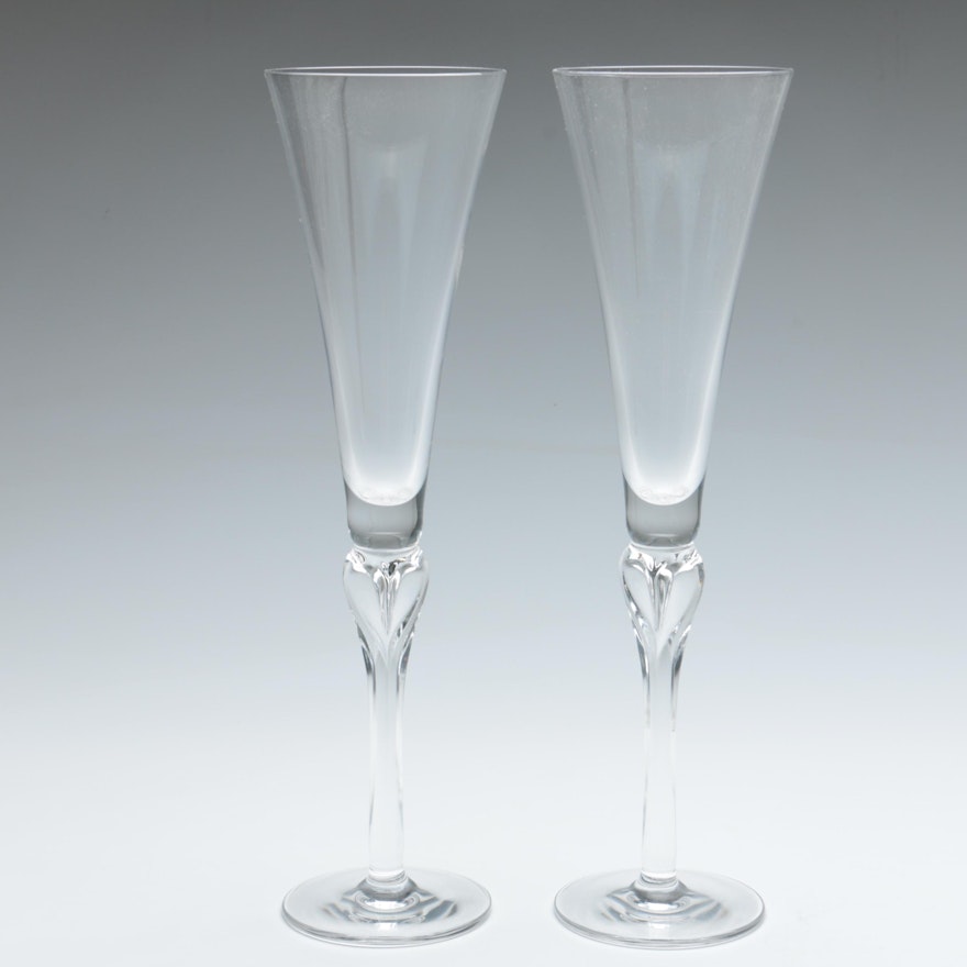 Lenox "Wedding Promises" Crystal Champagne Flutes