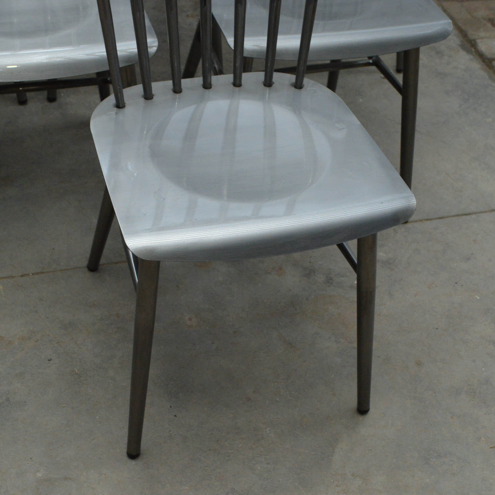 Set of Industrial Style Dining Chairs