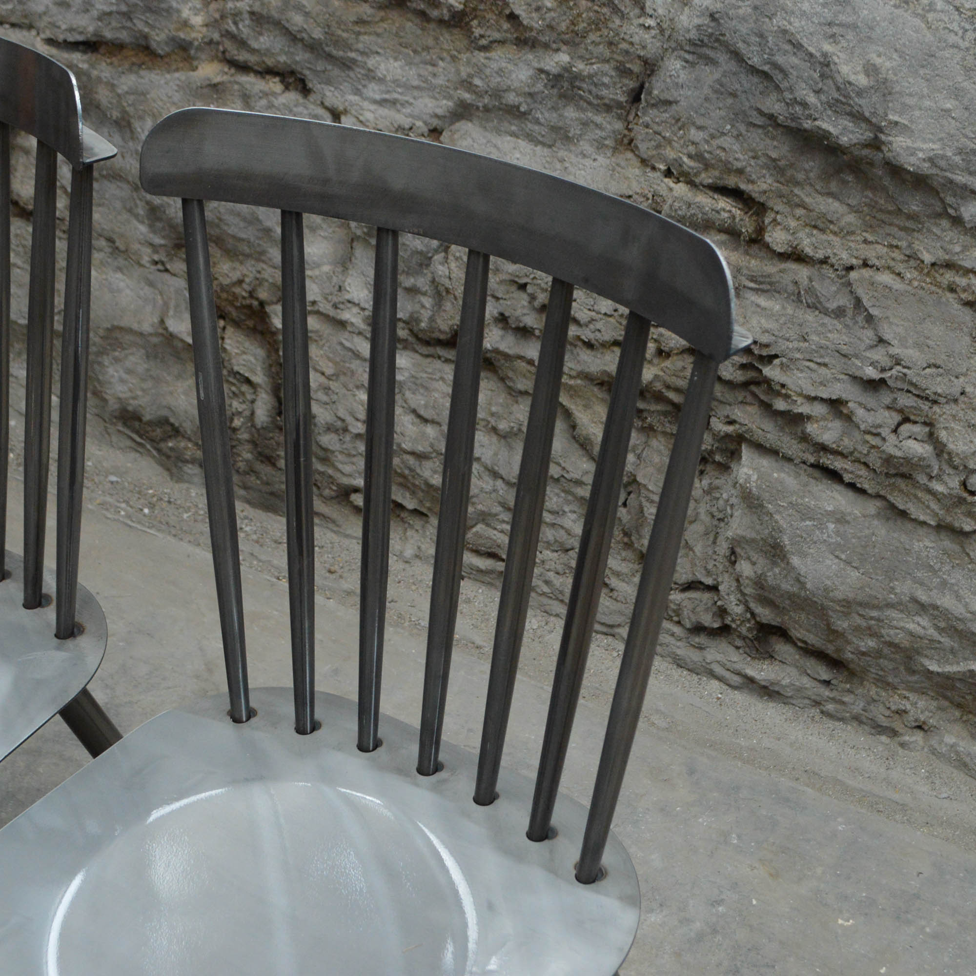 Set of Industrial Style Dining Chairs