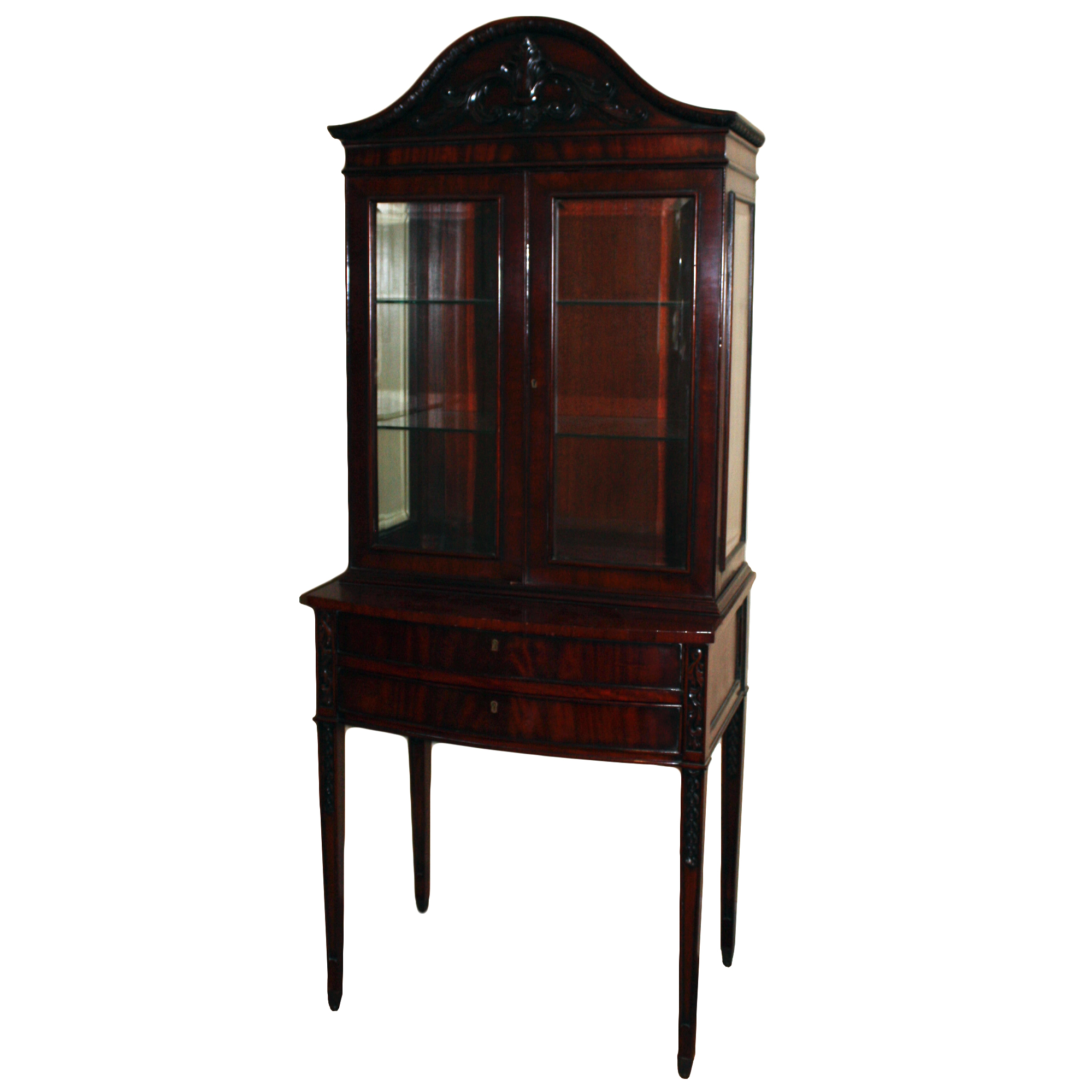 Vintage Hepplewhite Style Display Cabinet