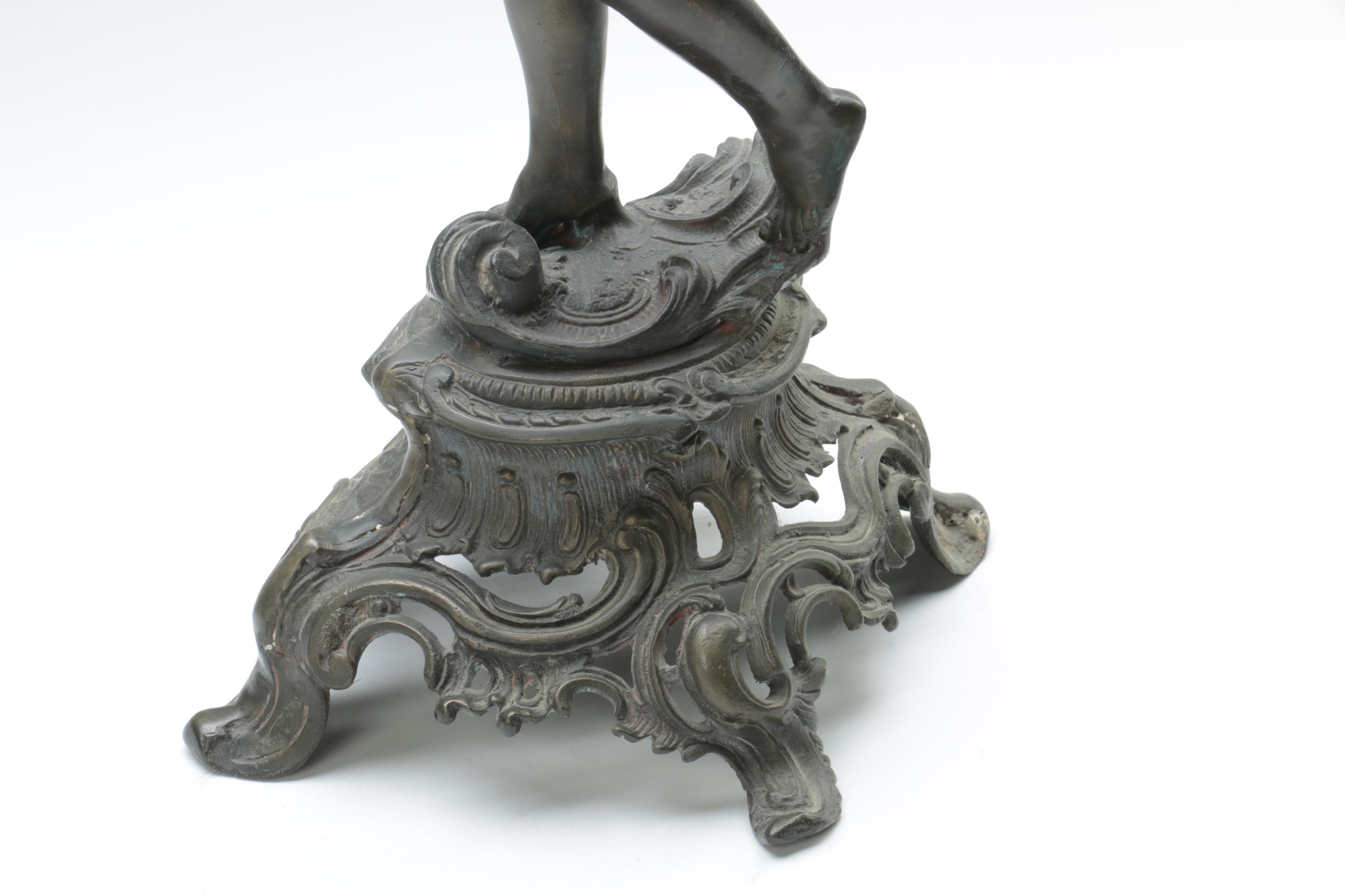 Baroque Style Indian Bronze Statuette