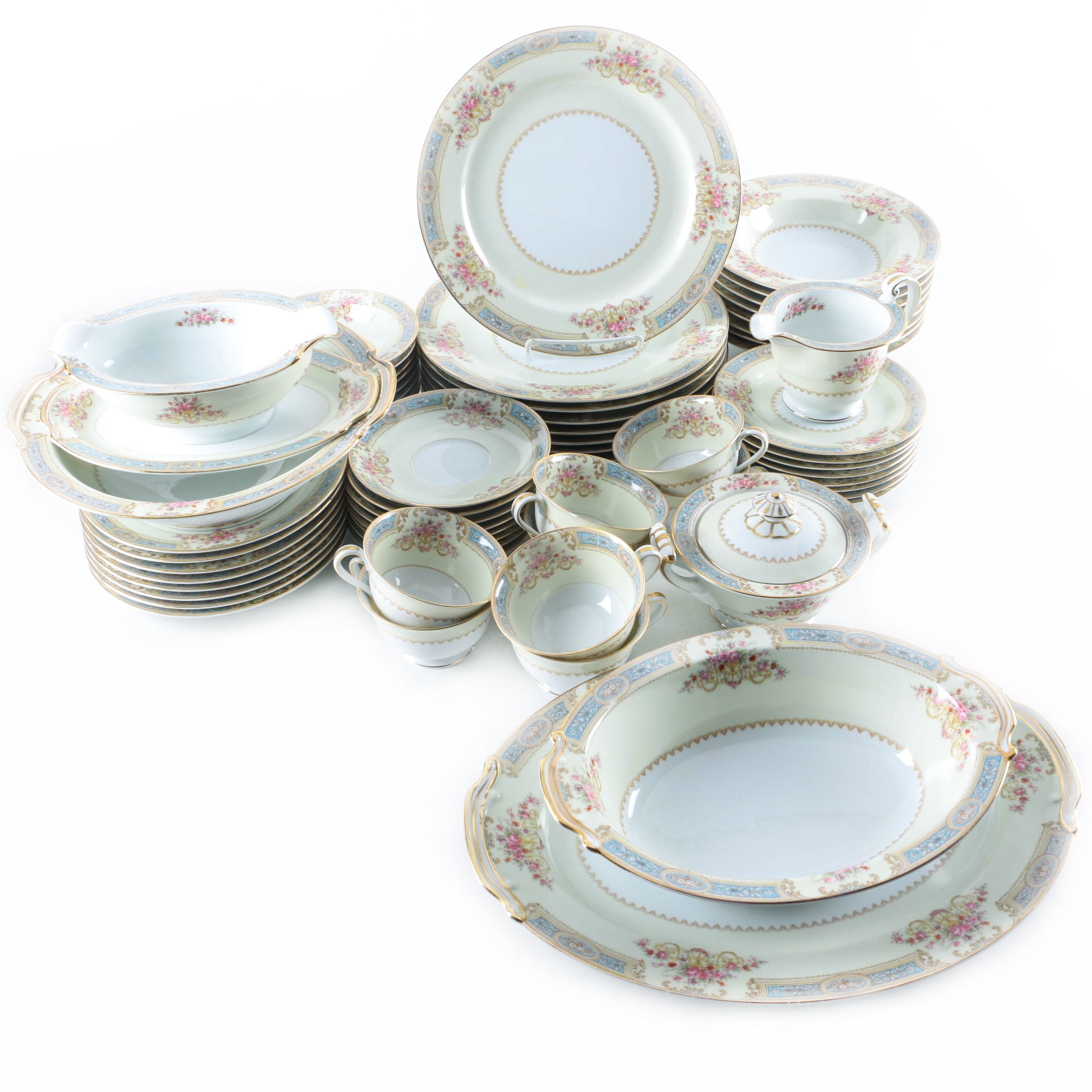 1940s Noritake "Mystery #171" Porcelain Tableware