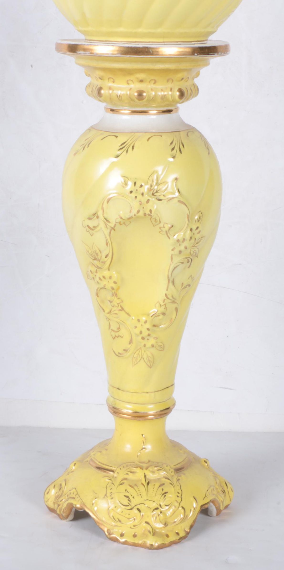 Vintage Sebring Pottery Jardiniere and Pedestal