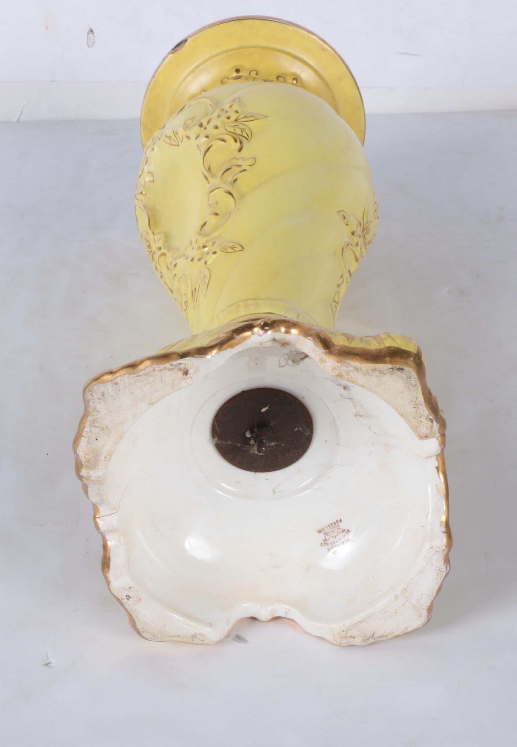 Vintage Sebring Pottery Jardiniere and Pedestal