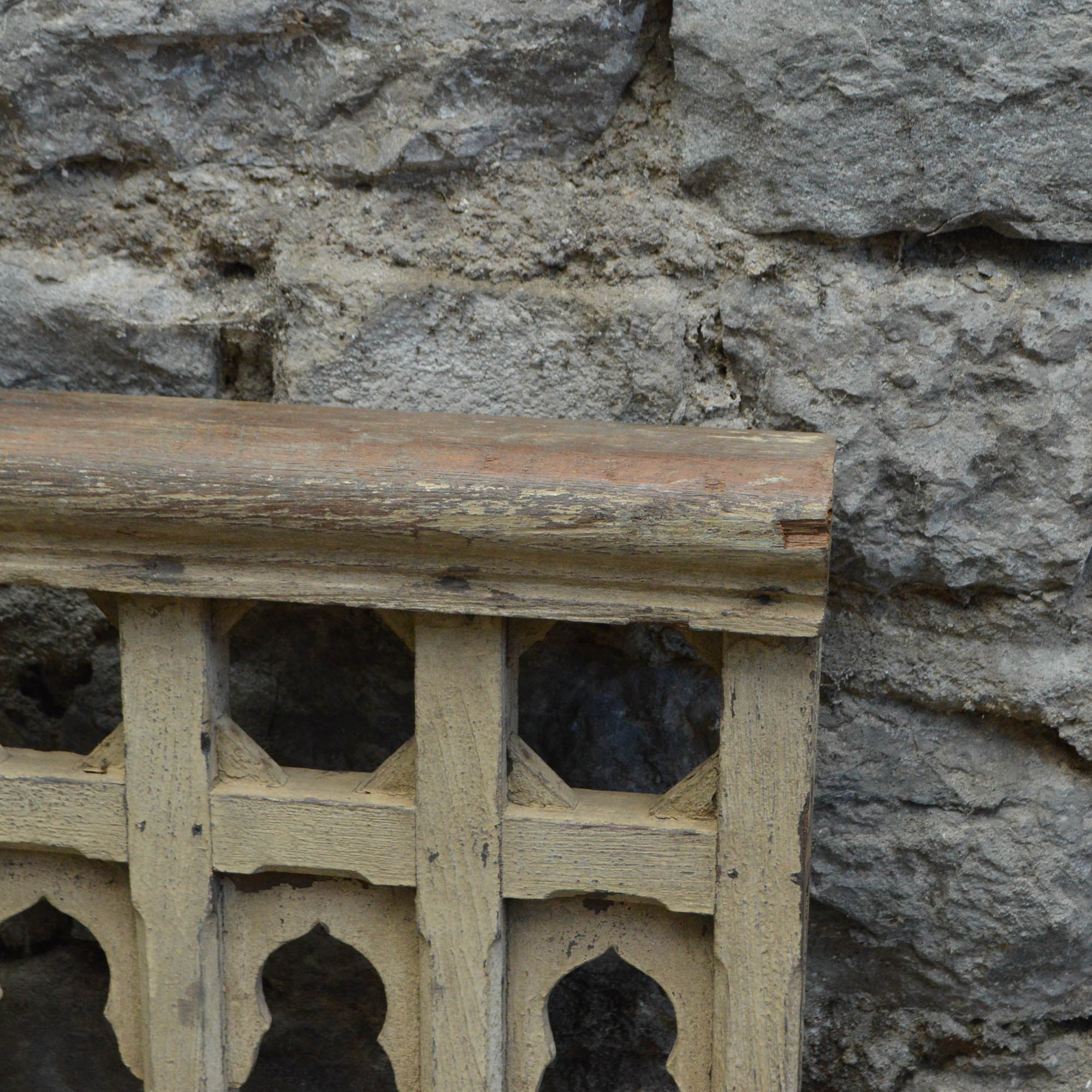 Salvaged Wooden Balustrade