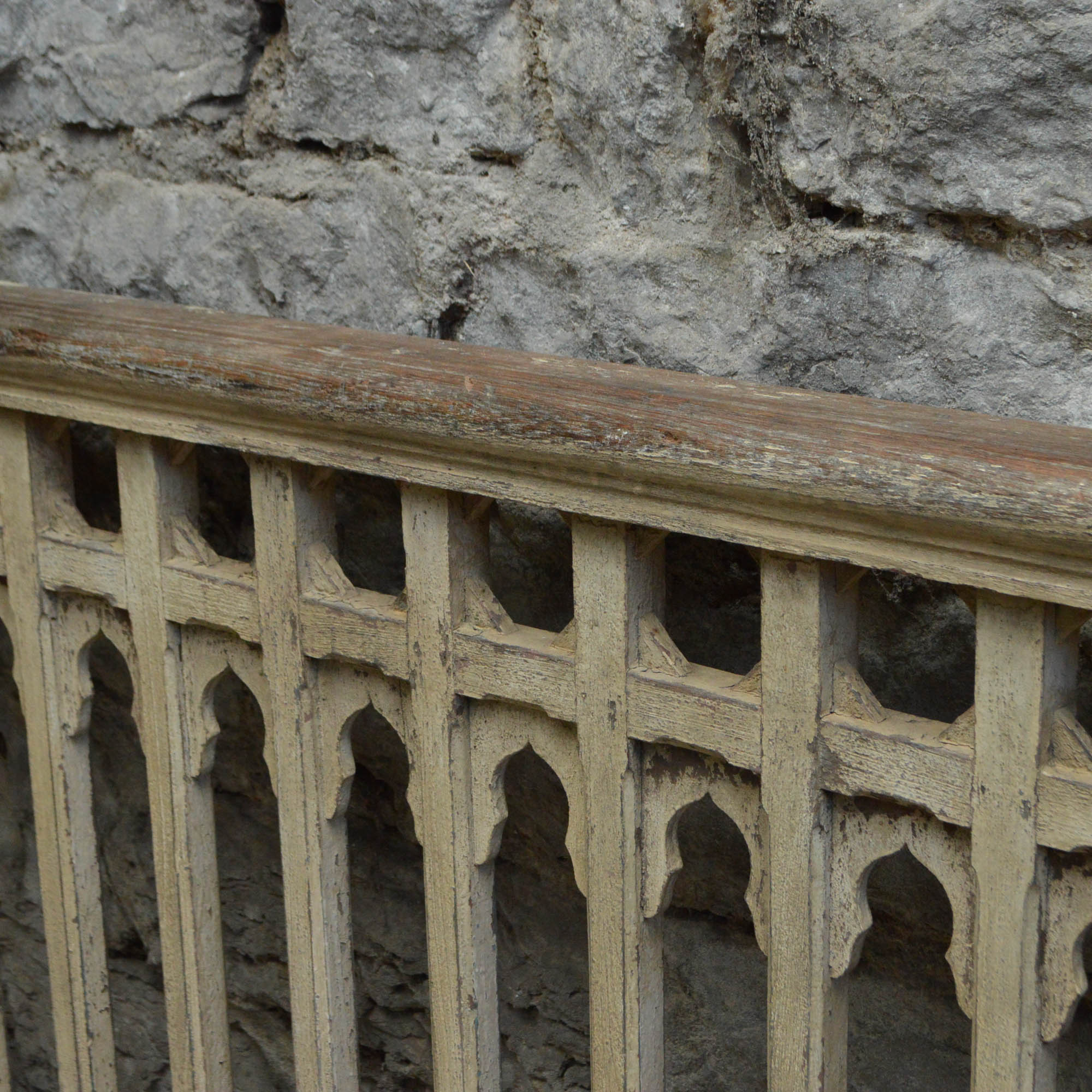 Salvaged Wooden Balustrade