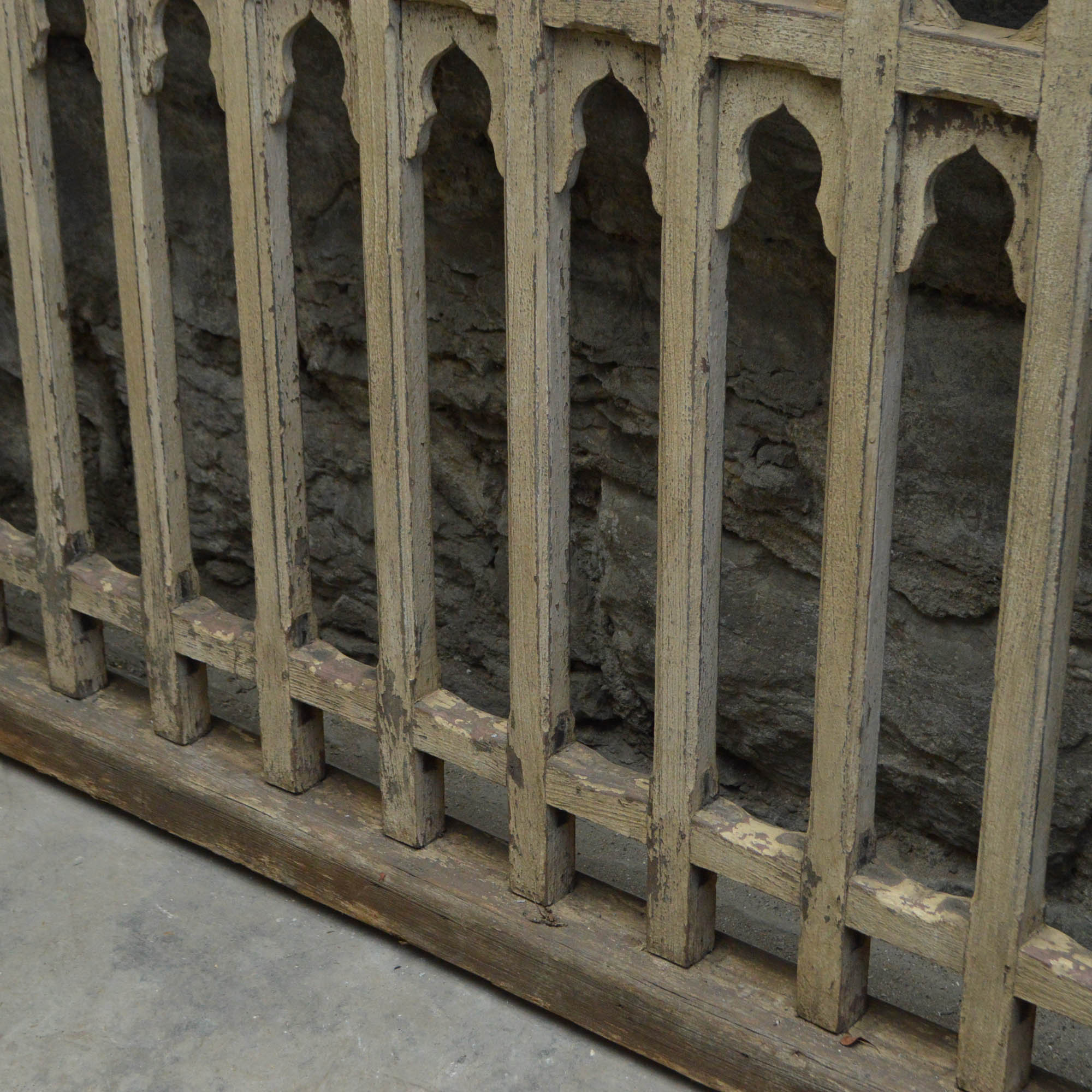 Salvaged Wooden Balustrade