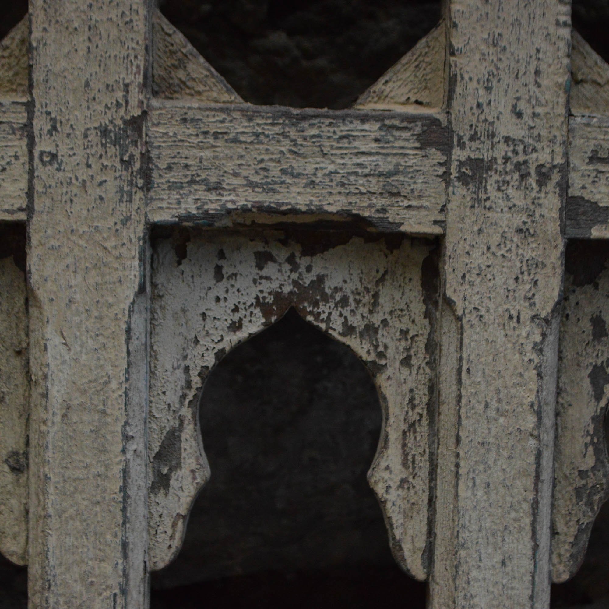 Salvaged Wooden Balustrade