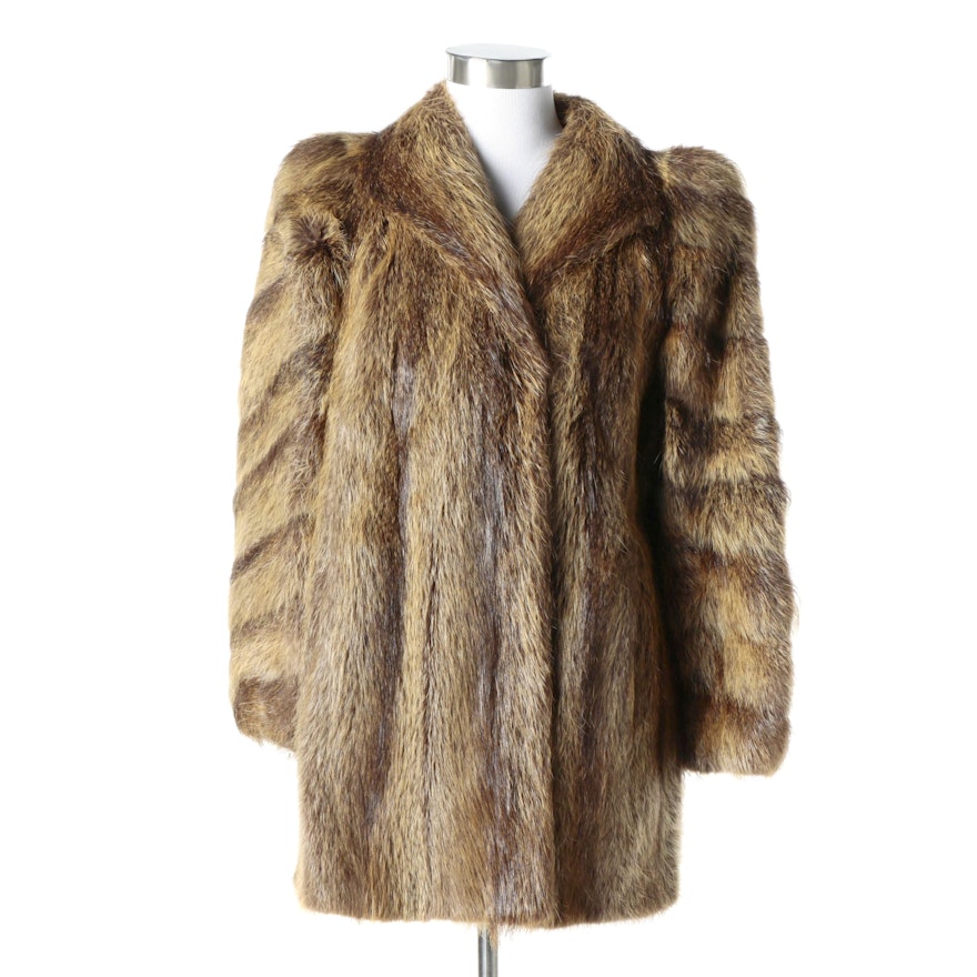 Vintage Nutria Fur Coat