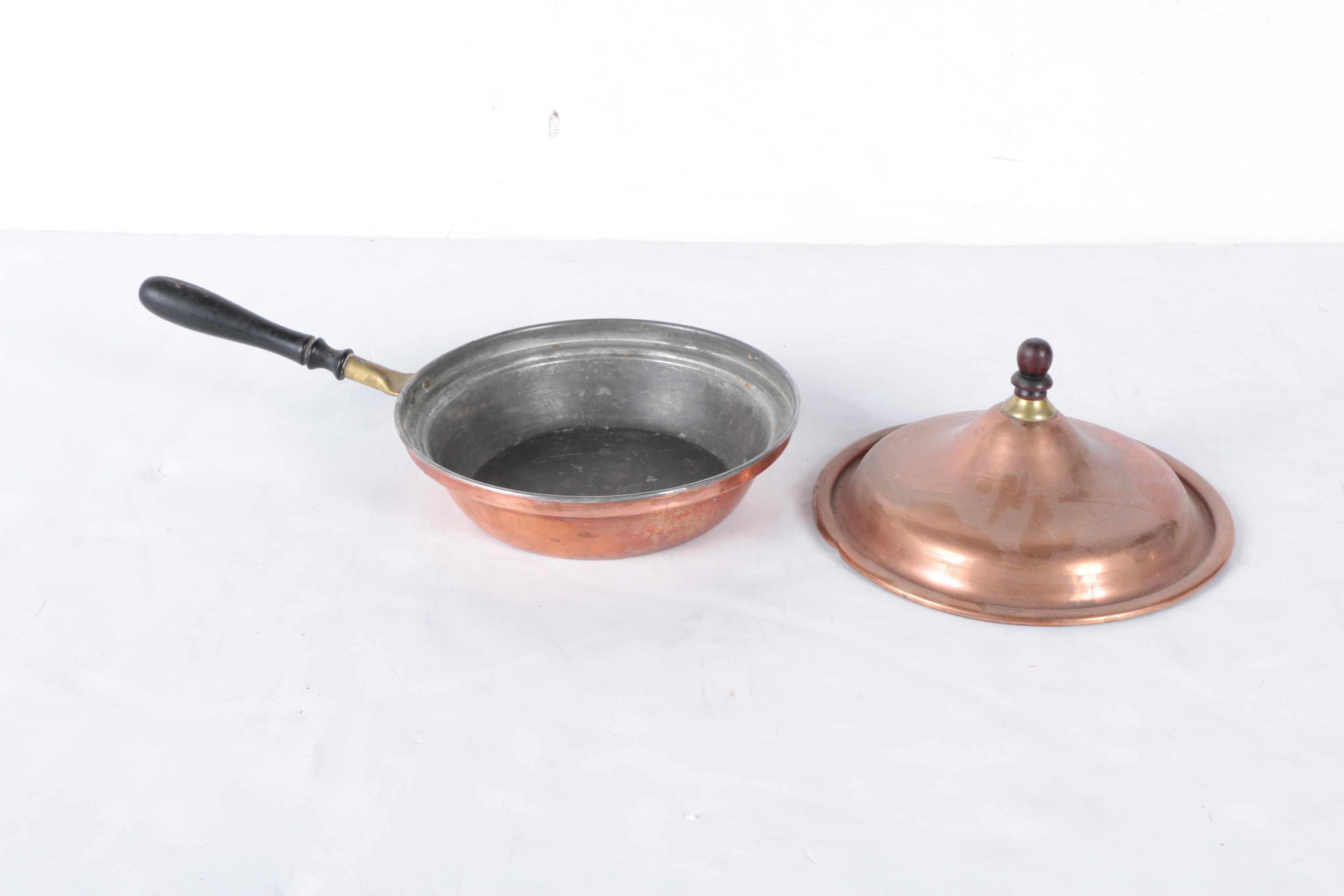 Antique and Vintage Copper Serveware