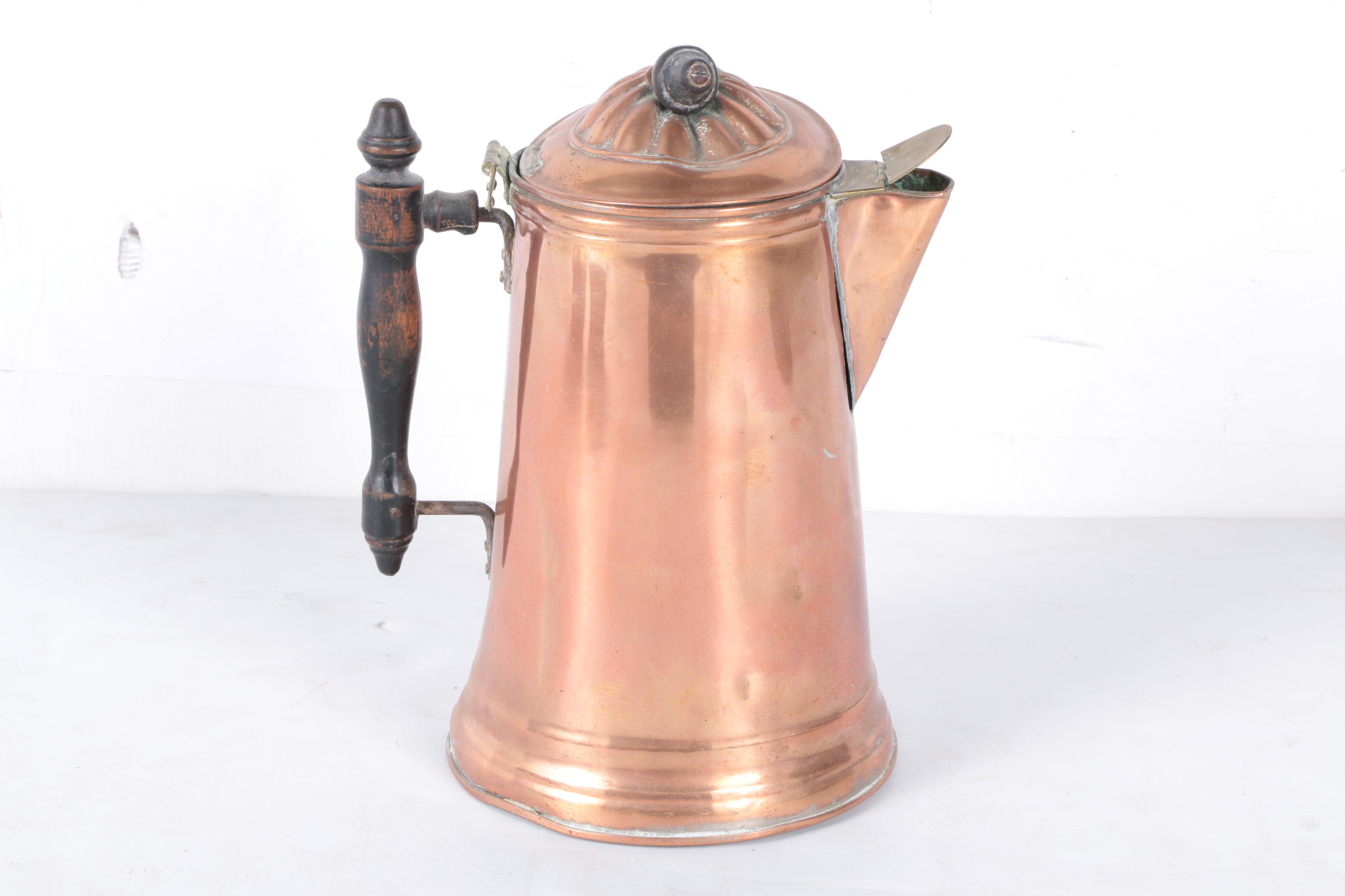 Antique and Vintage Copper Serveware