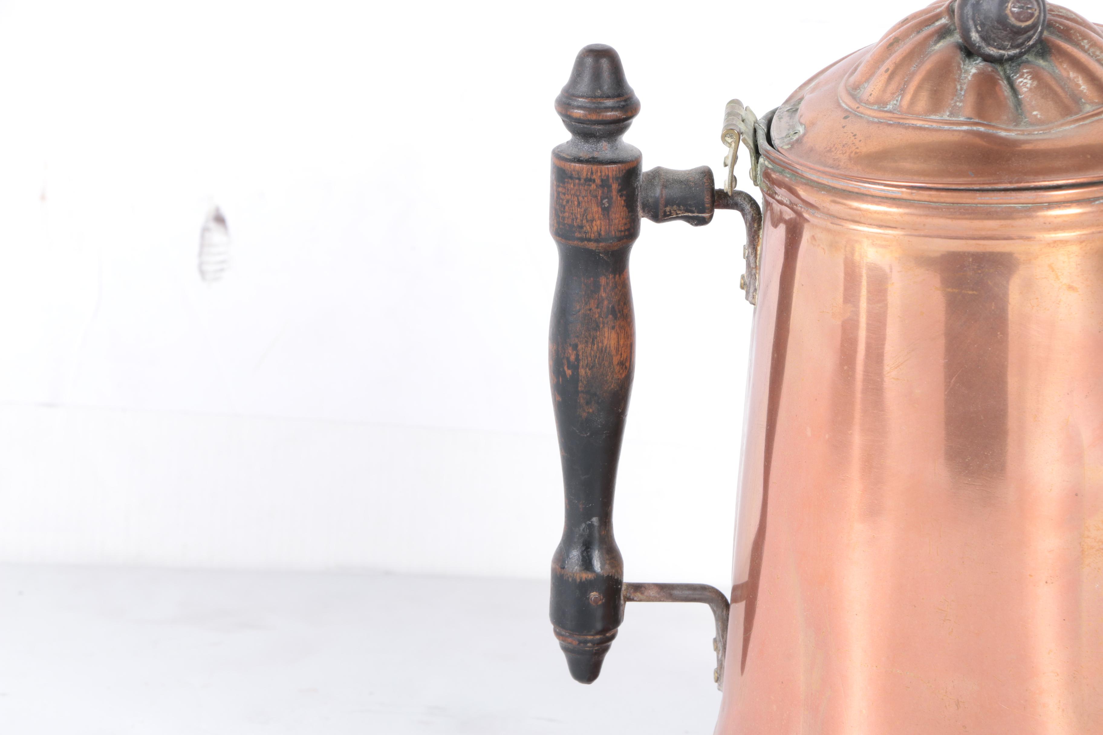 Antique and Vintage Copper Serveware
