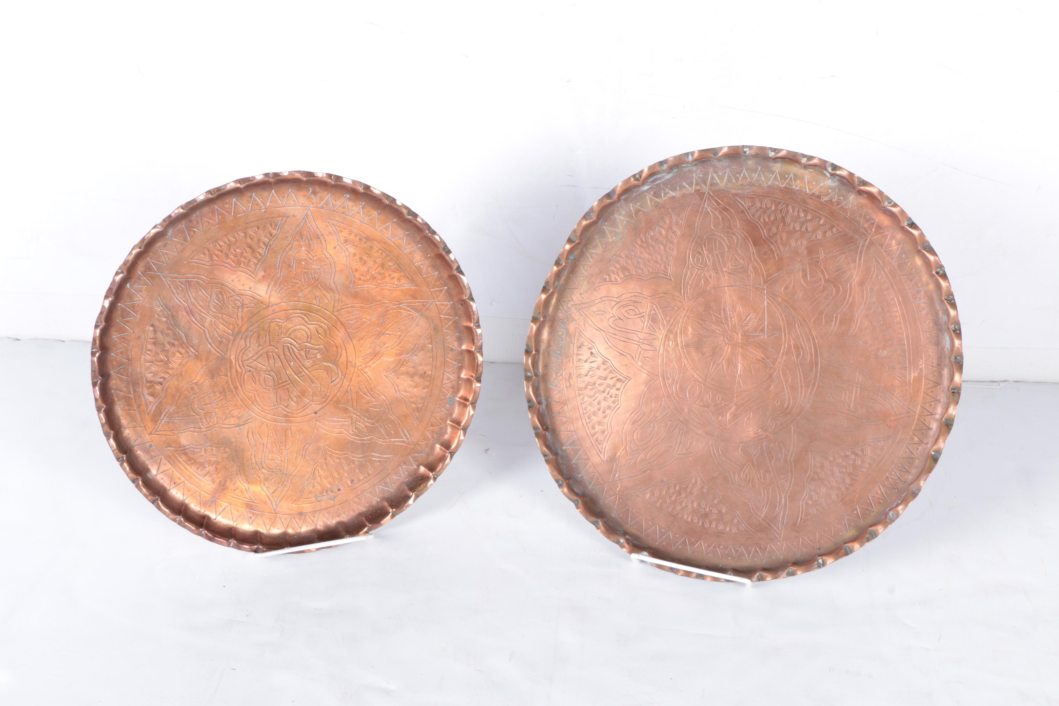 Antique and Vintage Copper Serveware