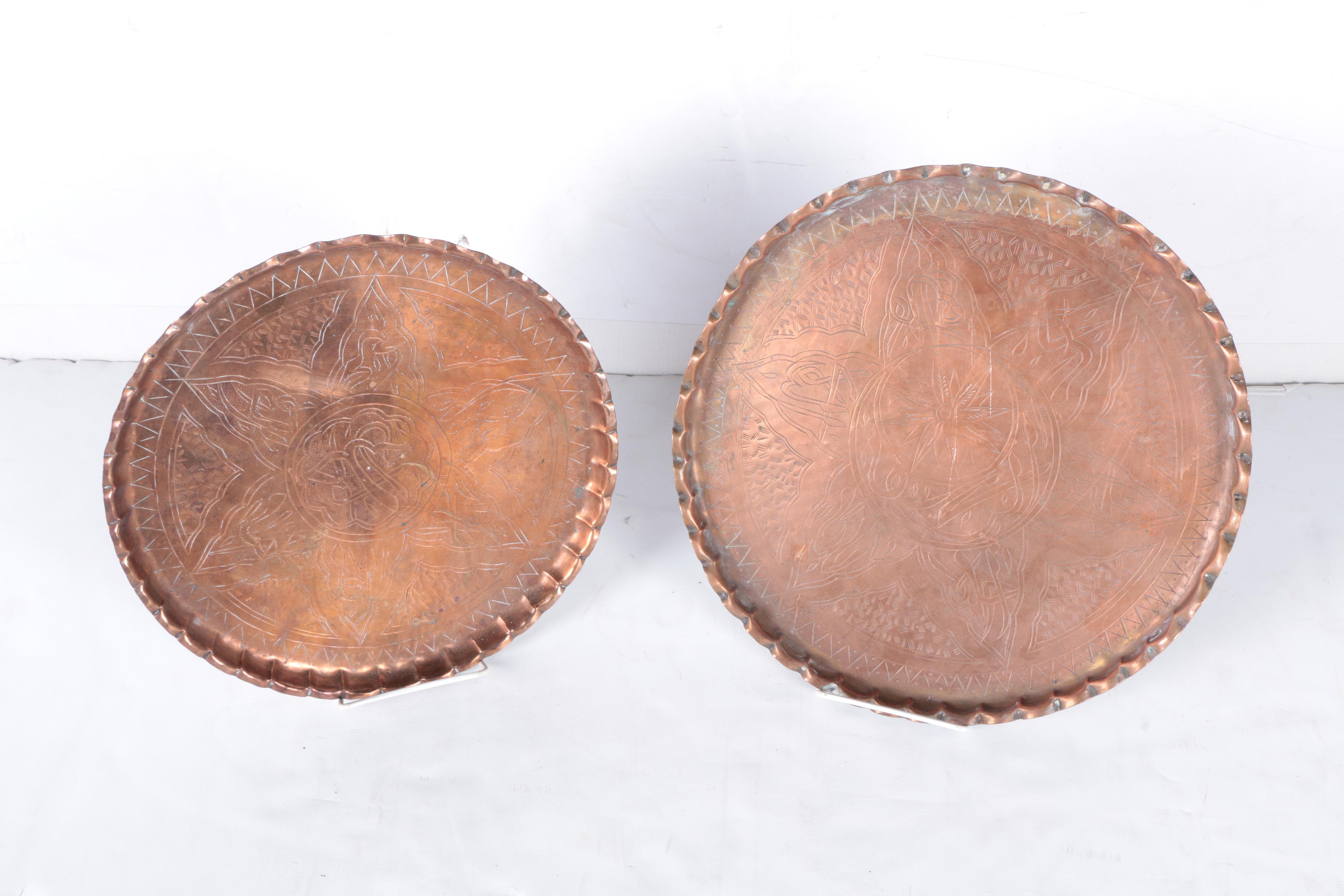 Antique and Vintage Copper Serveware