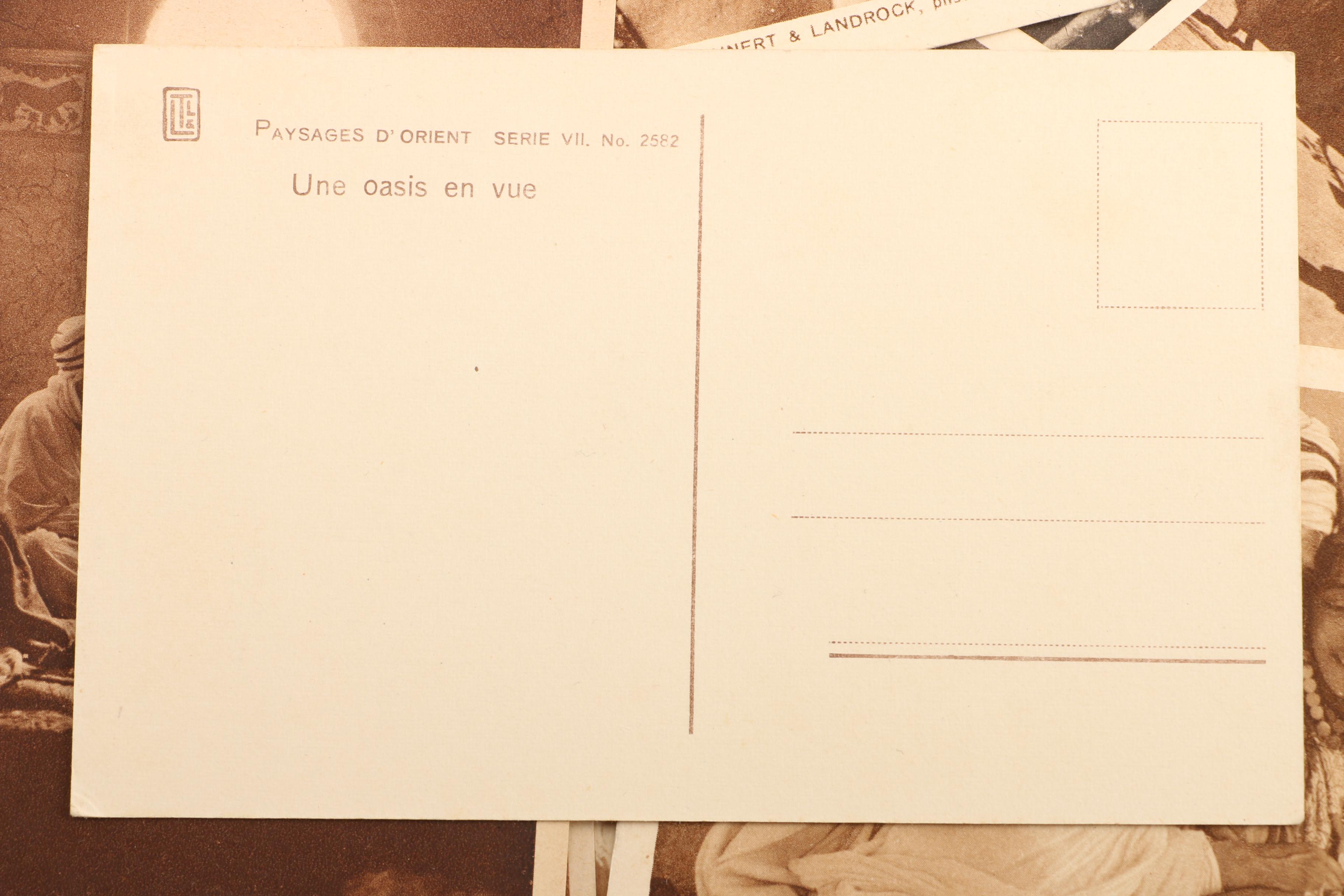 Vintage Paysages D'Orient Series Postcards by Lehnert & Landrock