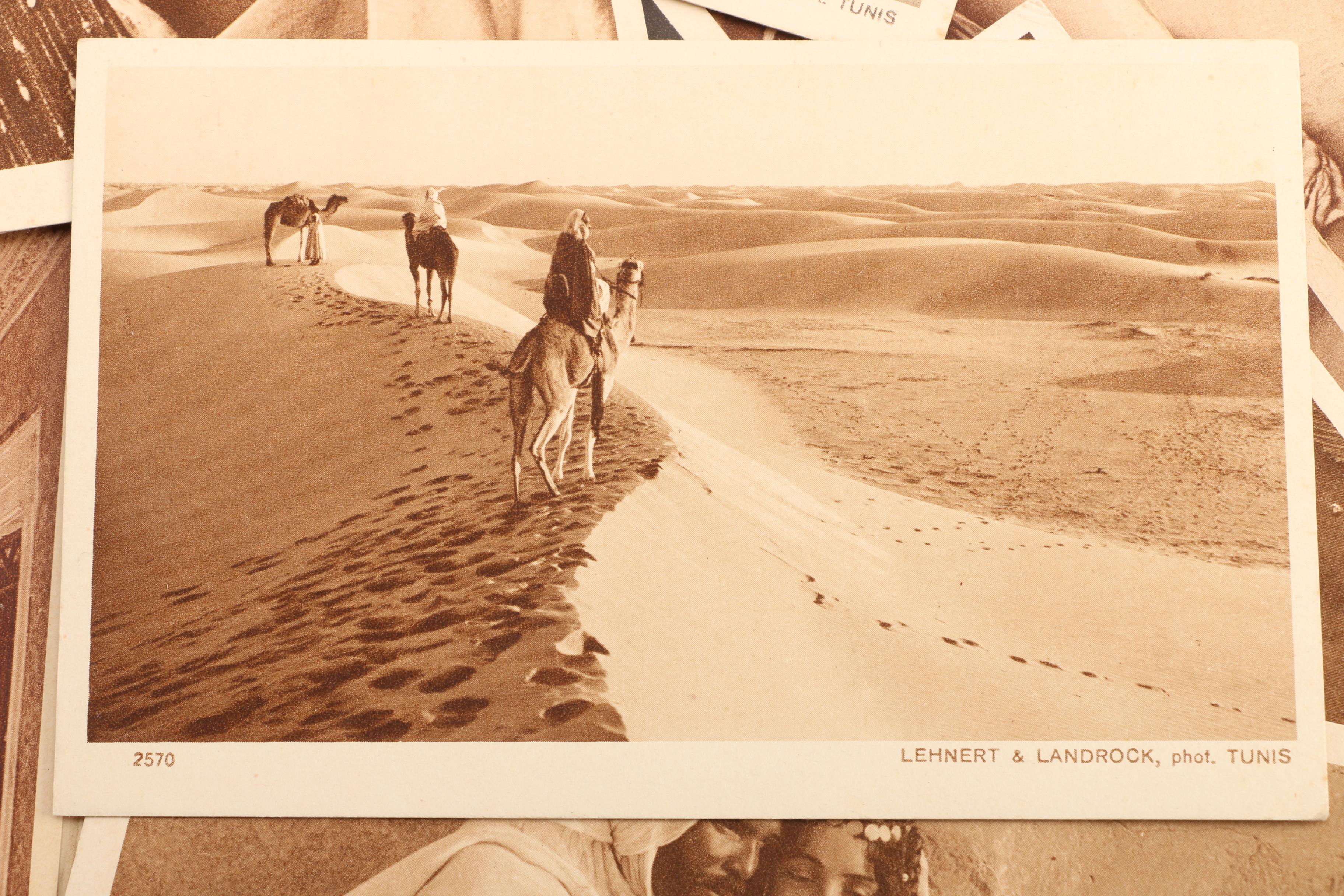 Vintage Paysages D'Orient Series Postcards by Lehnert & Landrock