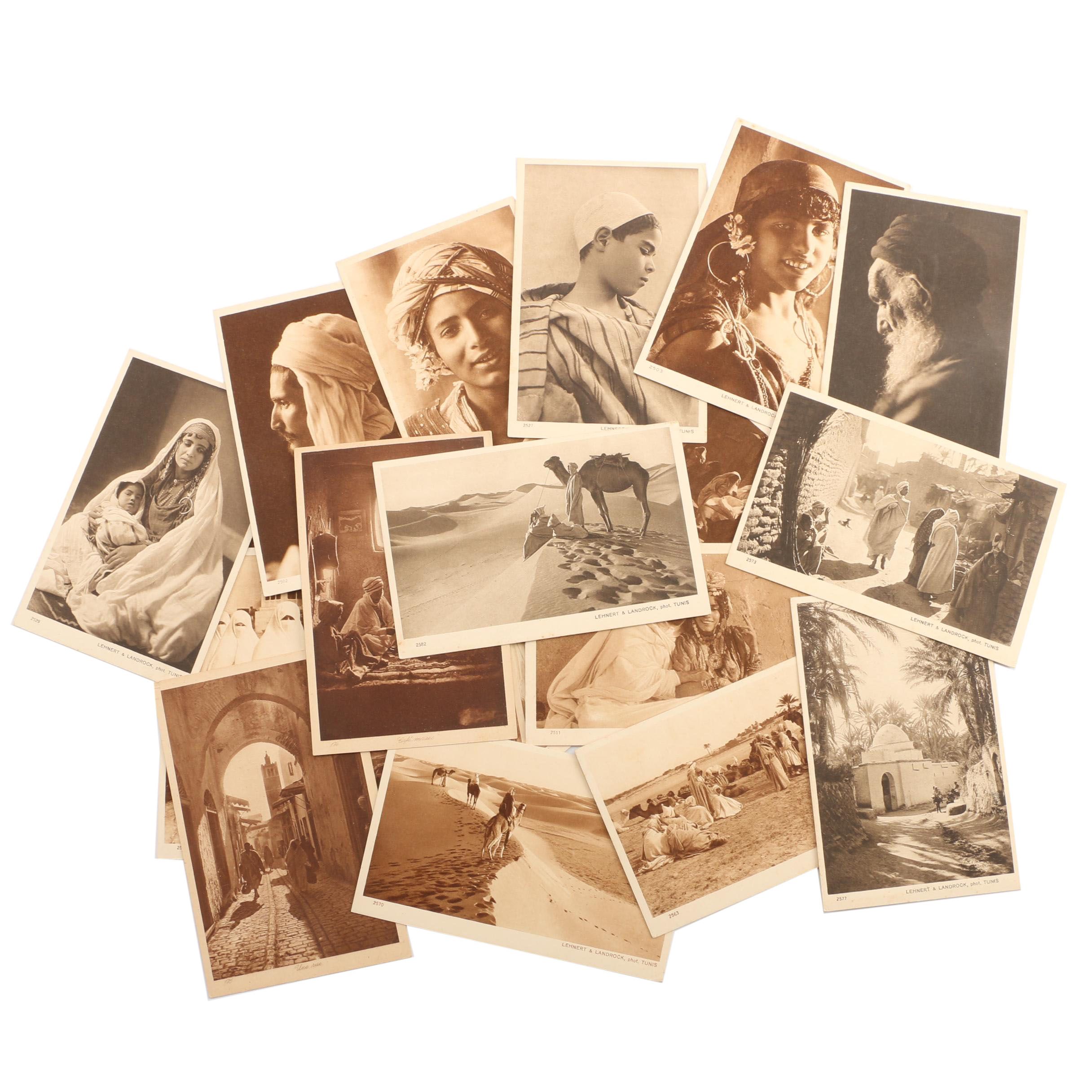 Vintage Paysages D'Orient Series Postcards by Lehnert & Landrock
