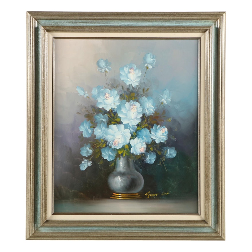 Robert Cox Oil Painting Floral Still Life