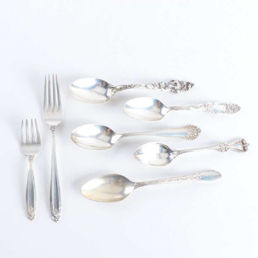 Towle "Princess" Sterling Silver Spoon and Assorted Sterling Silver Flatware