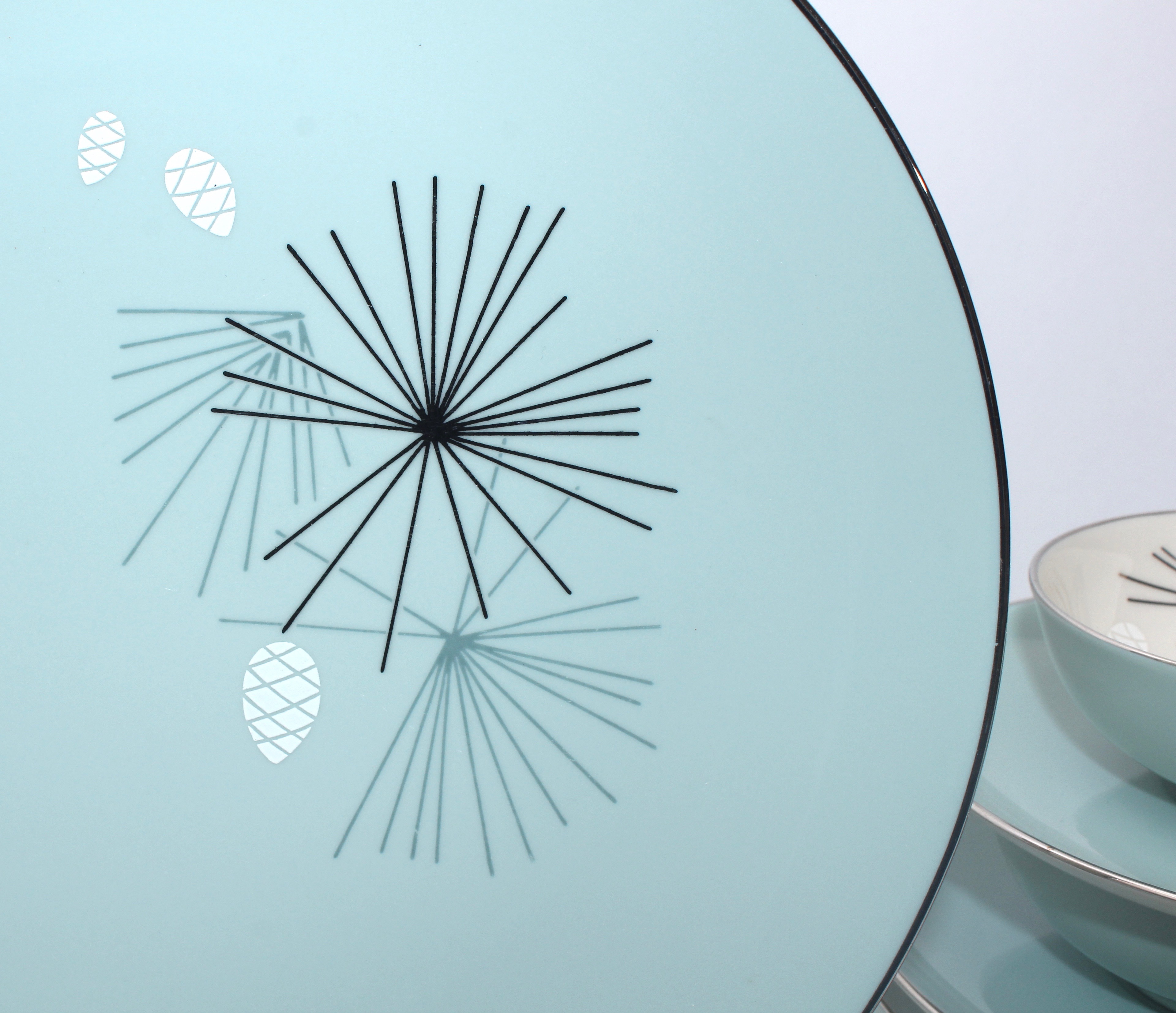 Gladding McBean Franciscan "Silver Pine" Dinnerware Set