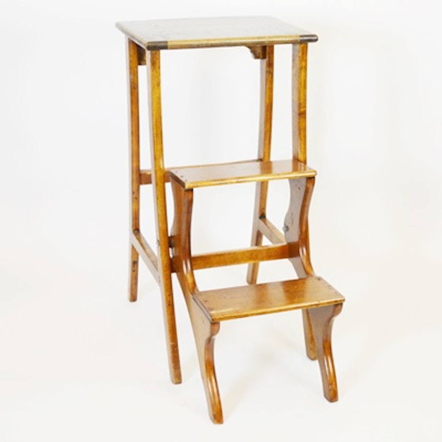 Vintage Wood Step Stool