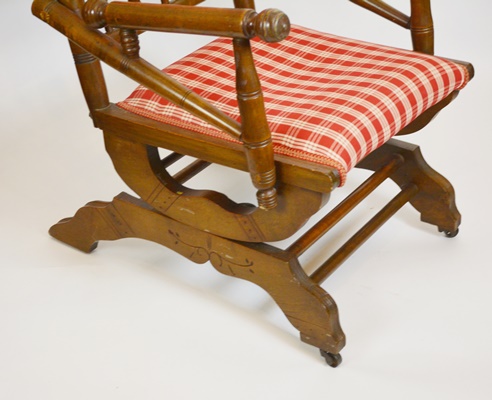 Antique Eastlake Platform Rocking Chair