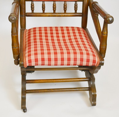 Antique Eastlake Platform Rocking Chair