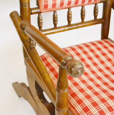 Antique Eastlake Platform Rocking Chair
