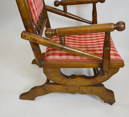 Antique Eastlake Platform Rocking Chair
