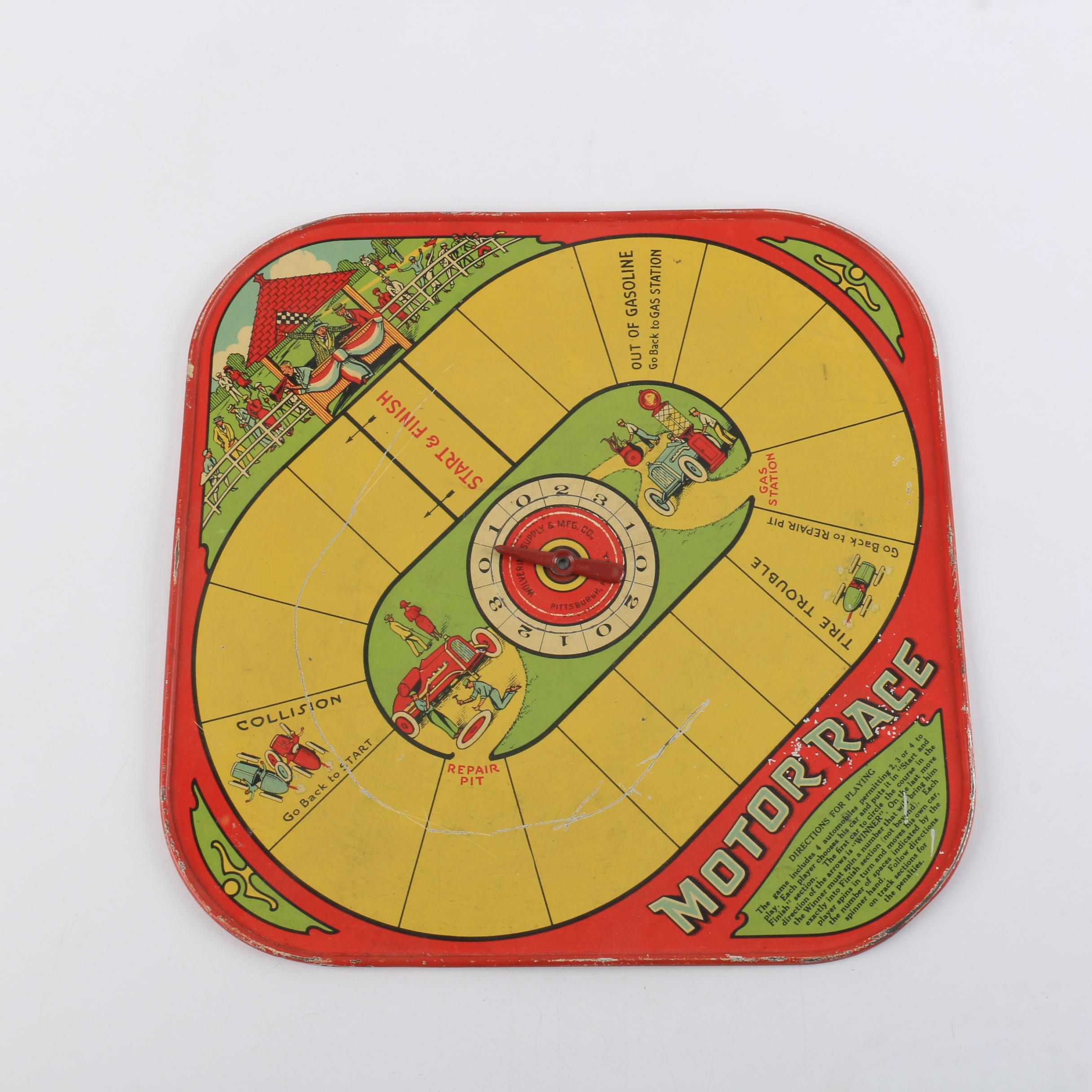 Wolverine "Motor Race" Board Game