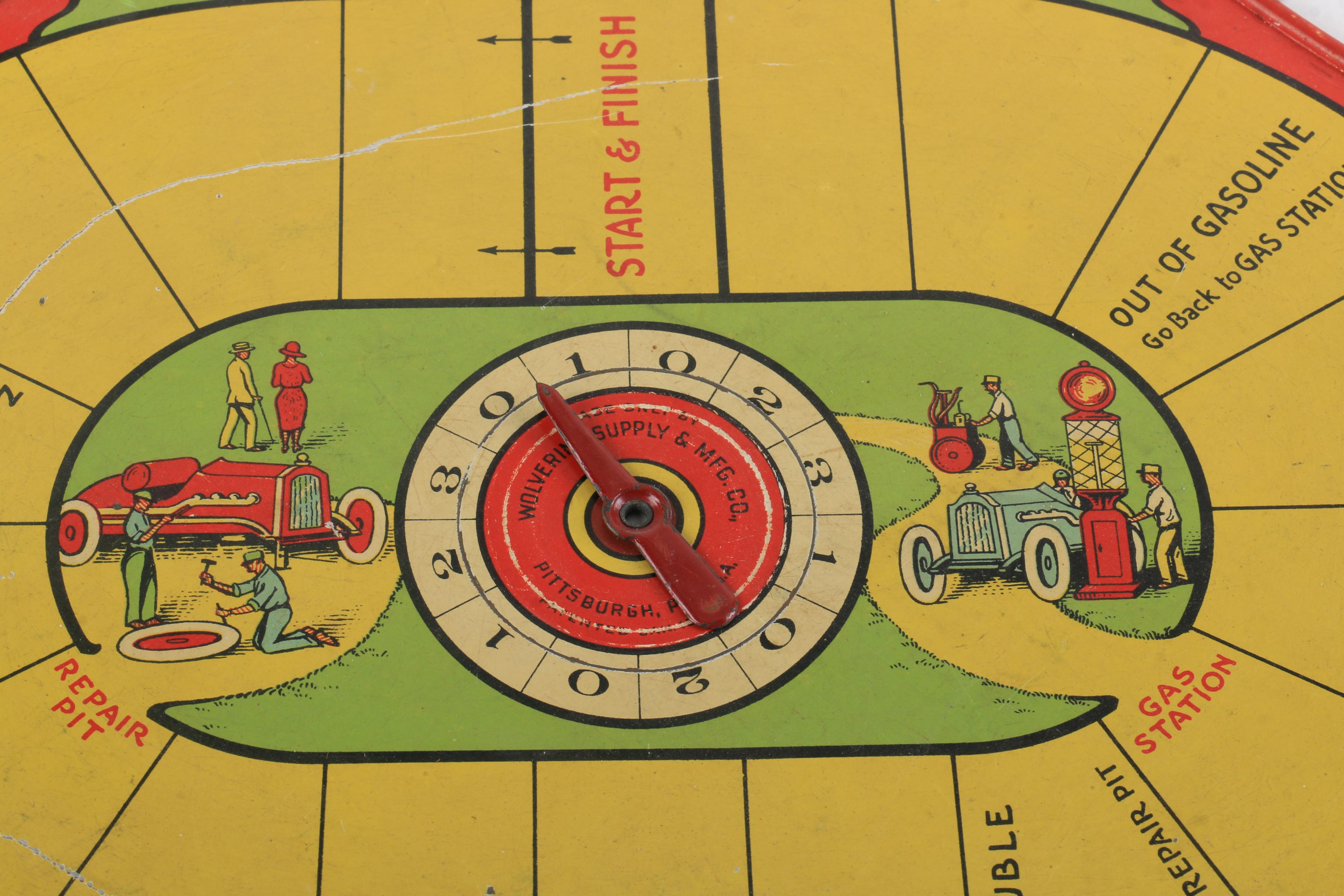 Wolverine "Motor Race" Board Game