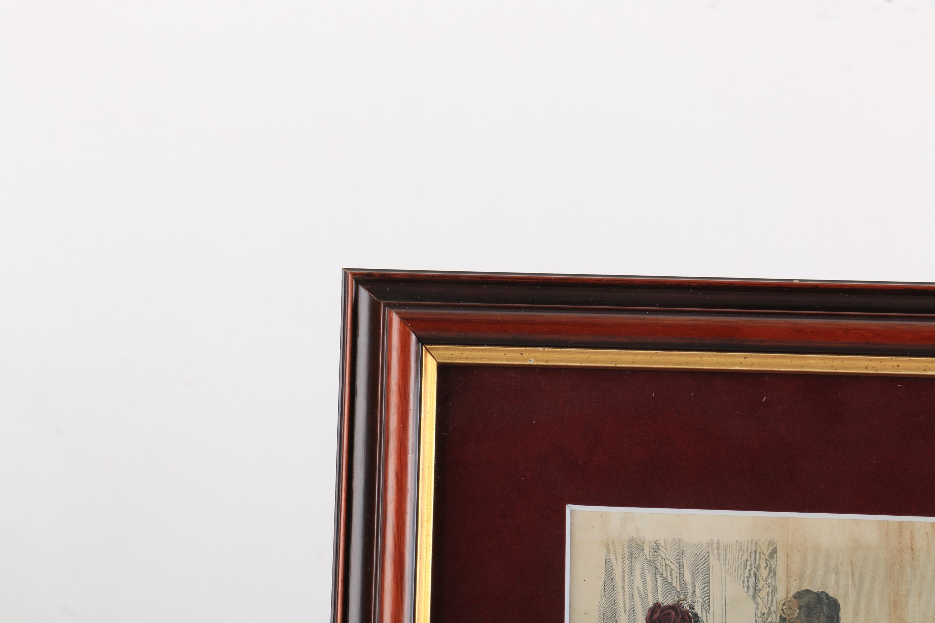 Two Colored Prints on Paper "Godey's Fashions For Jan. and Feb. 1871"