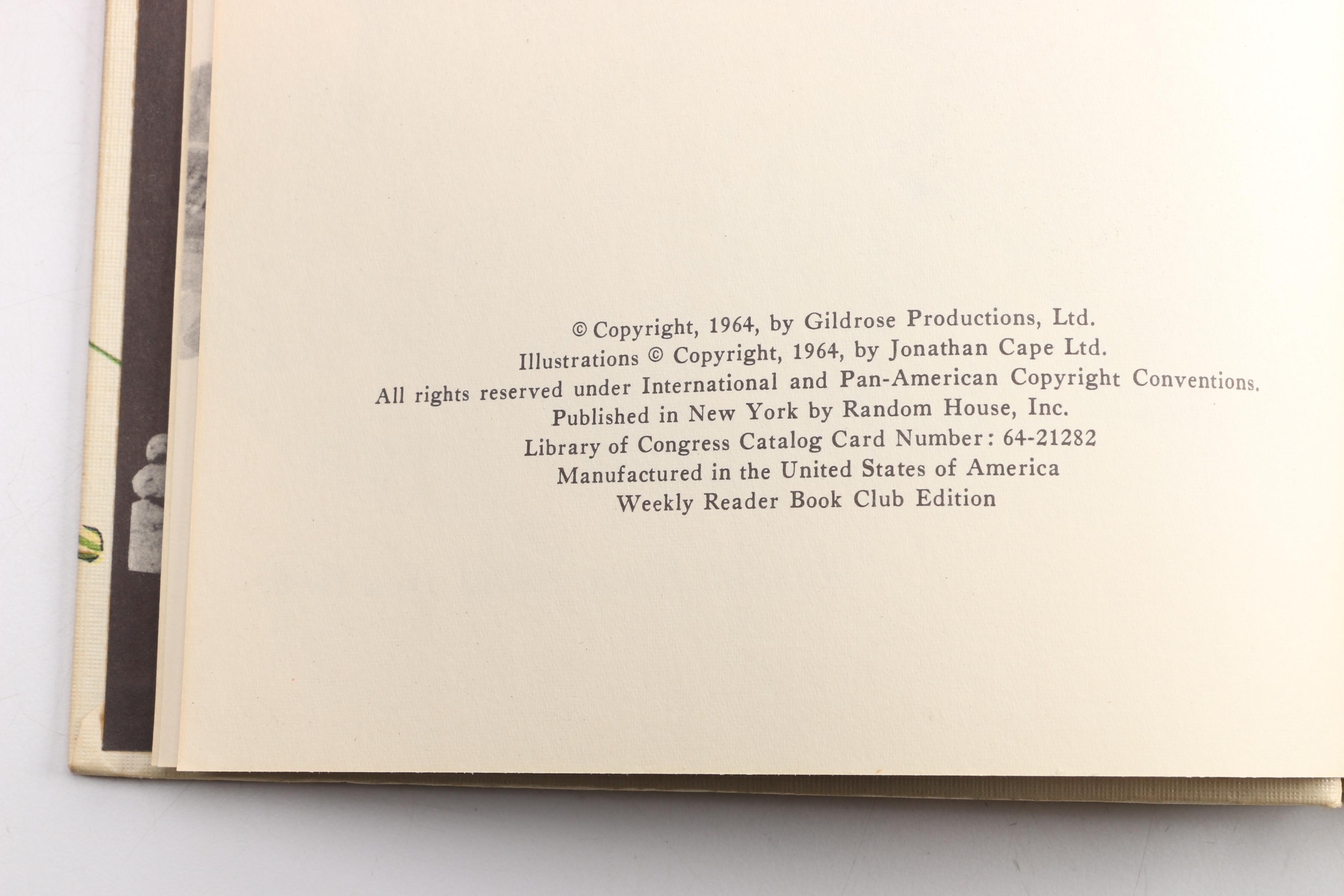 1964 Book Club Edition "Chitty Chitty Bang Bang" by Ian Fleming