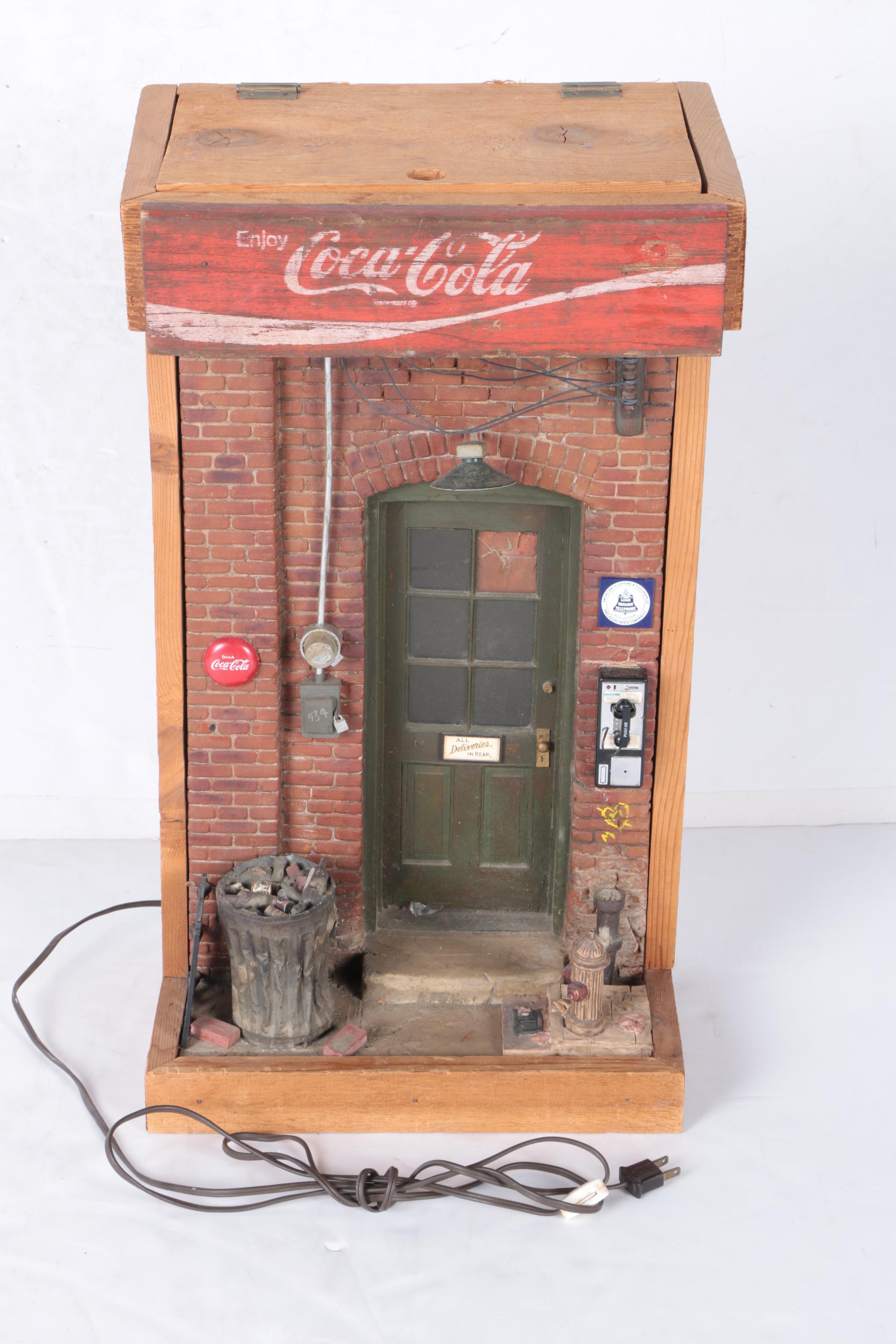 Wooden Coca-Cola Alley Model