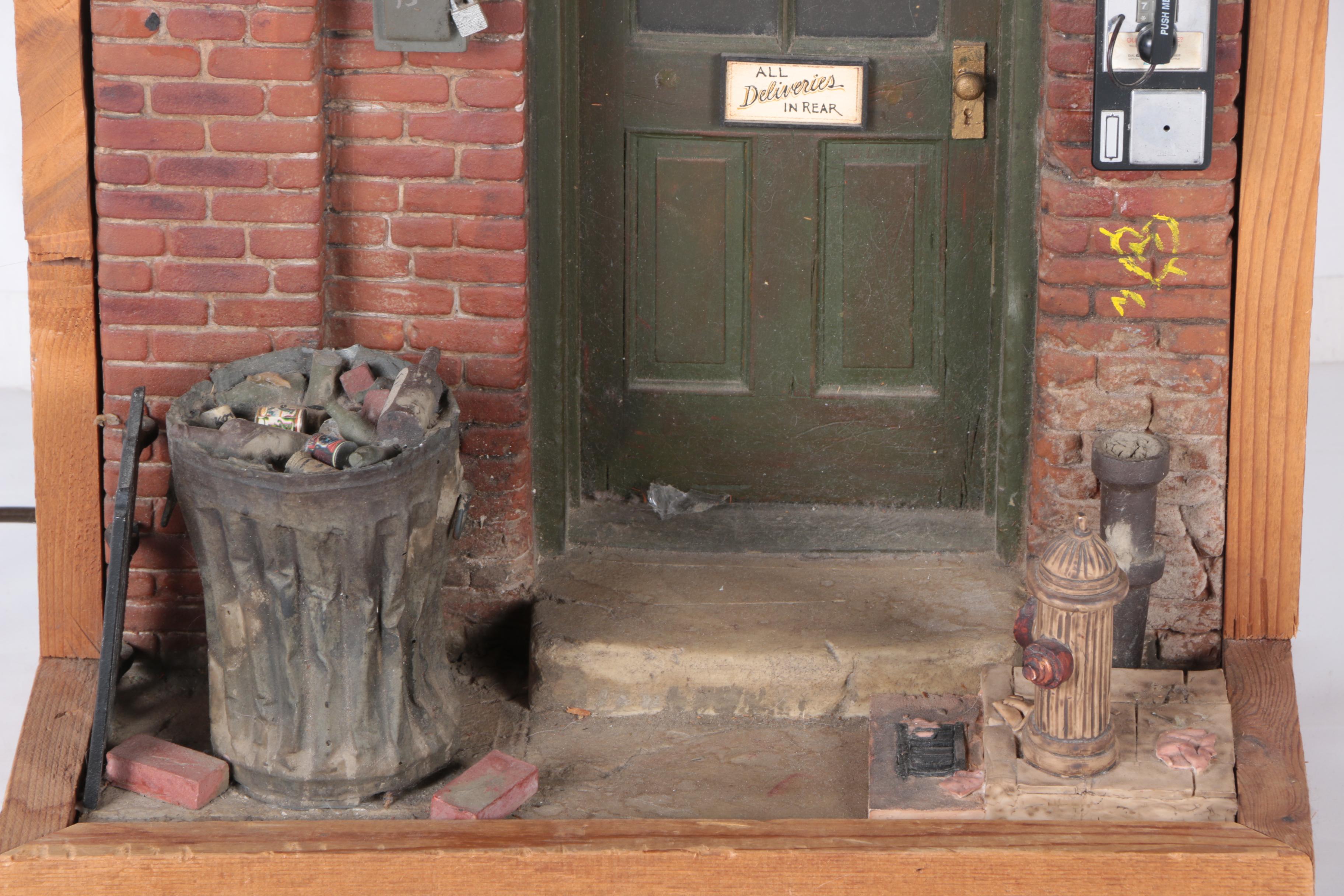 Wooden Coca-Cola Alley Model