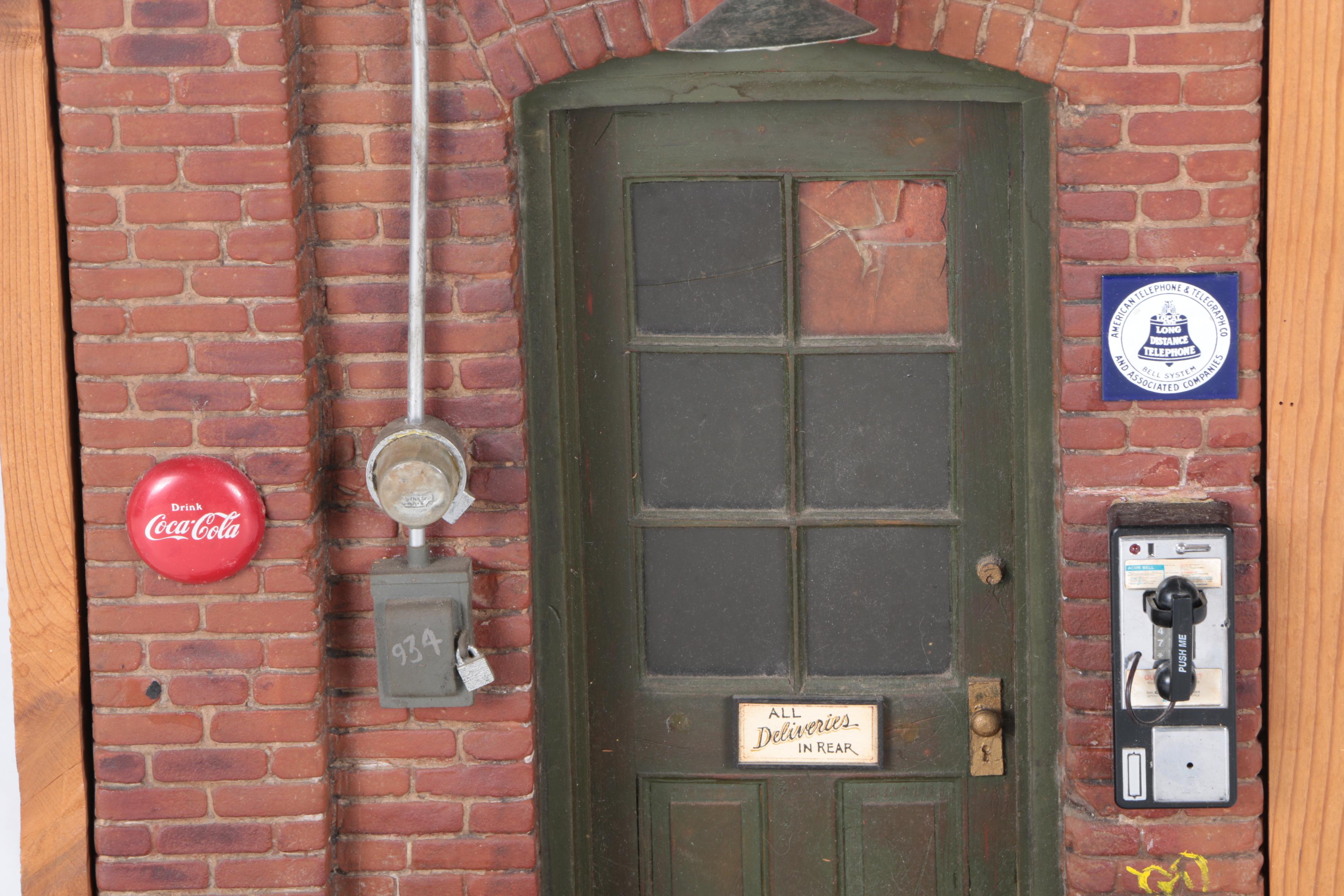 Wooden Coca-Cola Alley Model