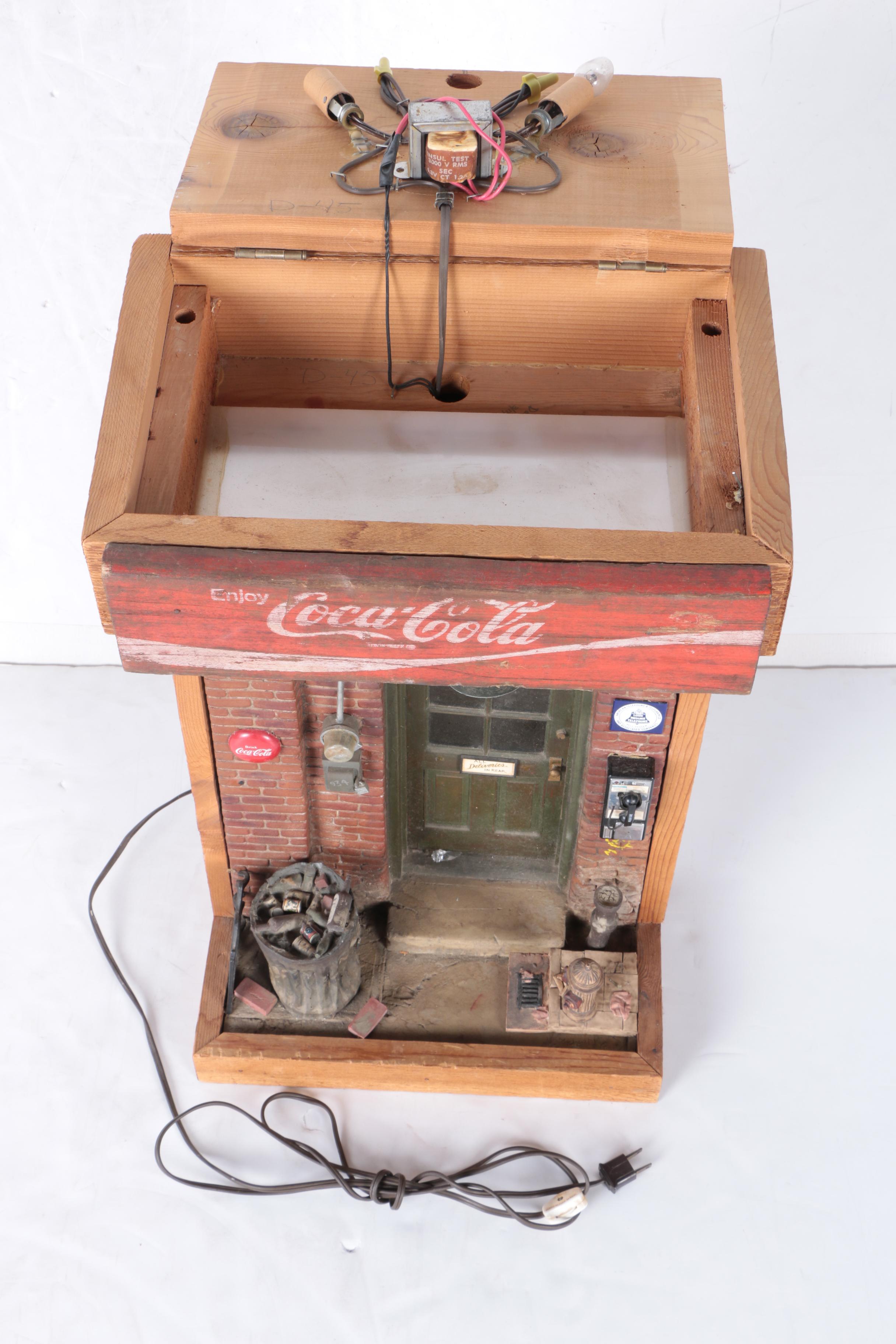 Wooden Coca-Cola Alley Model