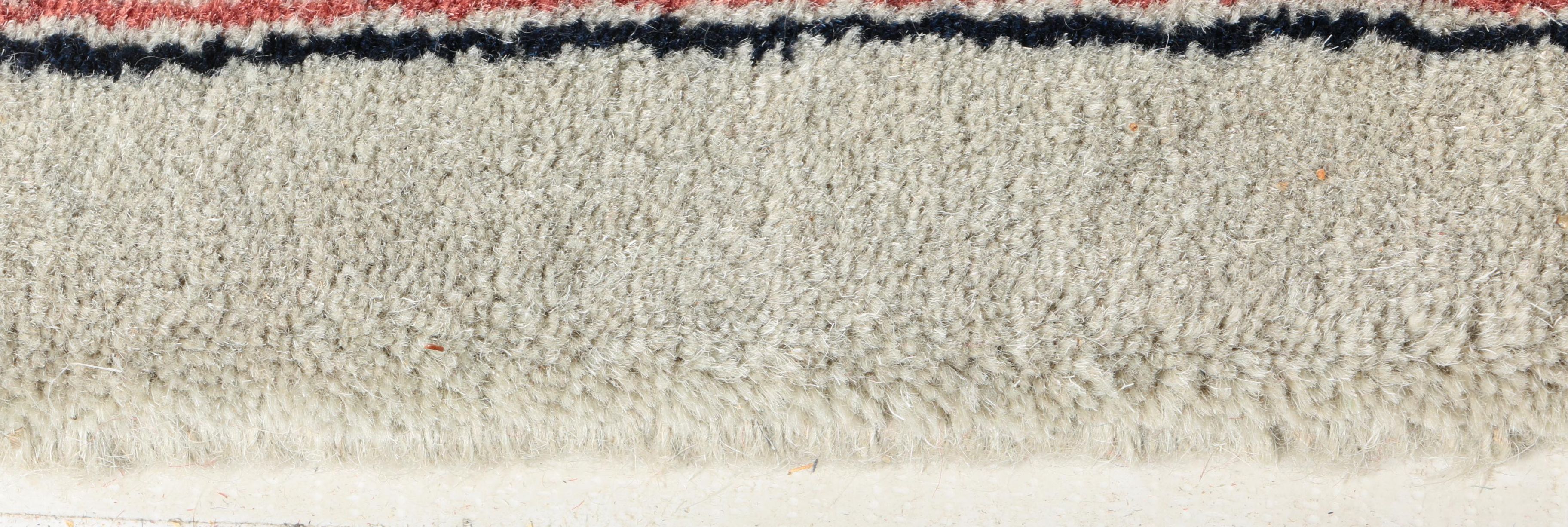 Hand-Knotted Sino-Persian Silk and Wool Area Rug