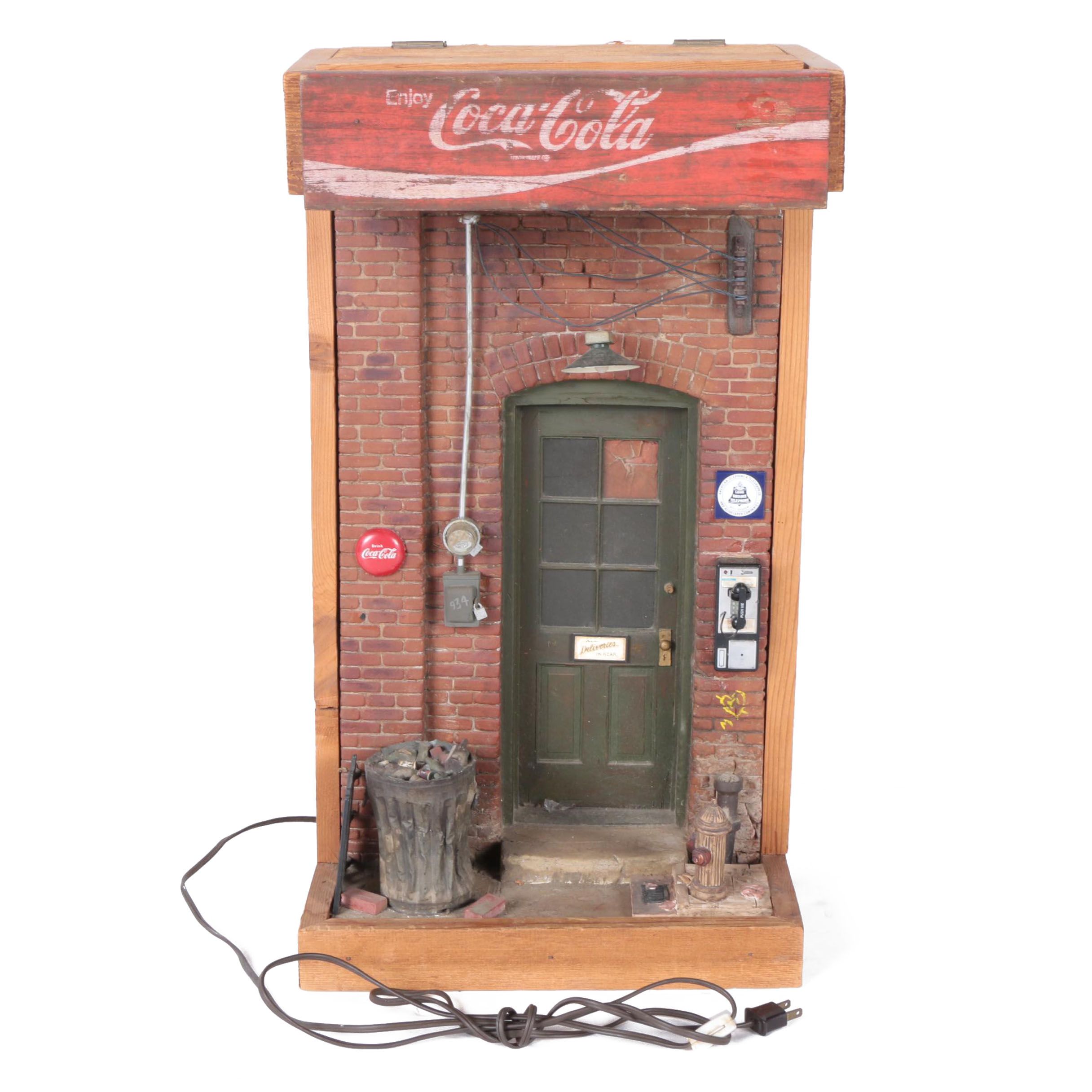 Wooden Coca-Cola Alley Model